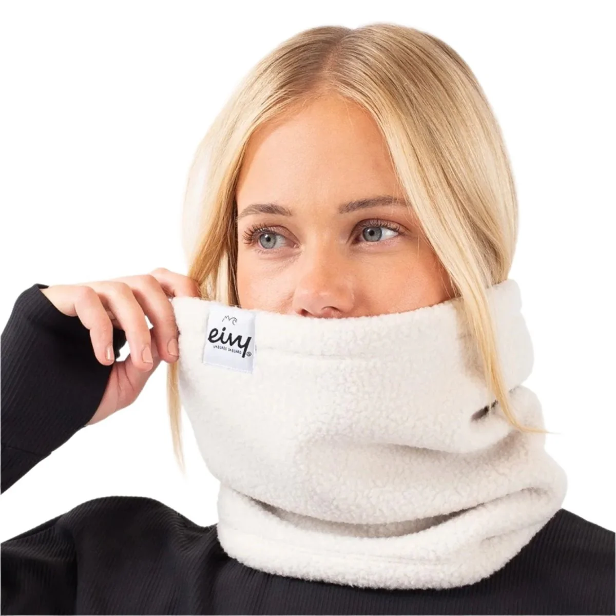 Eivy Women's Adjustable Sherpa Neckwarmer Faded Cloud - Image 3