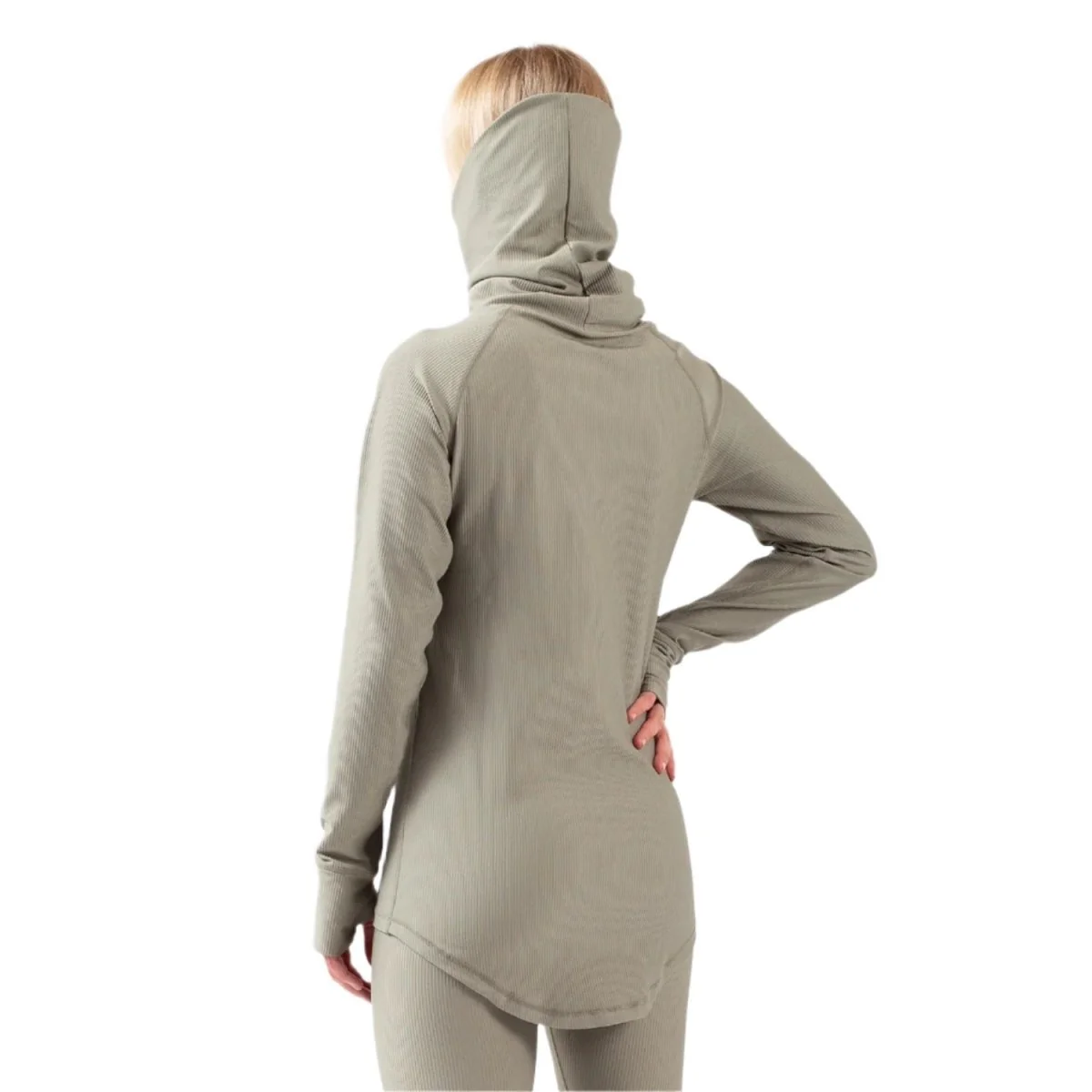 Eivy Women's Icecold Gaiter Rib Top 2025 Faded Oak - Image 3