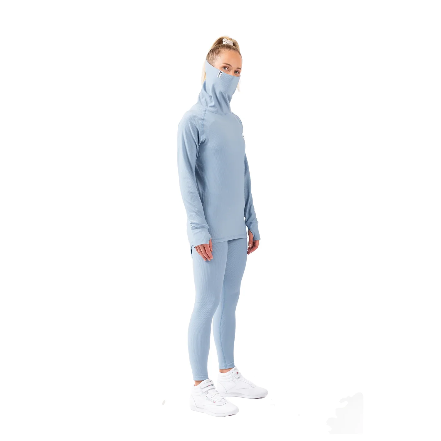 Eivy Women's Icecold Gaiter Rib Top Faded Fog - Image 2