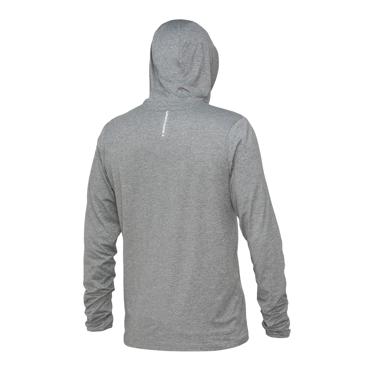 Florence Marine X Men's Adapt L/S Hooded UPF Shirt Light Heather Grey - Image 2