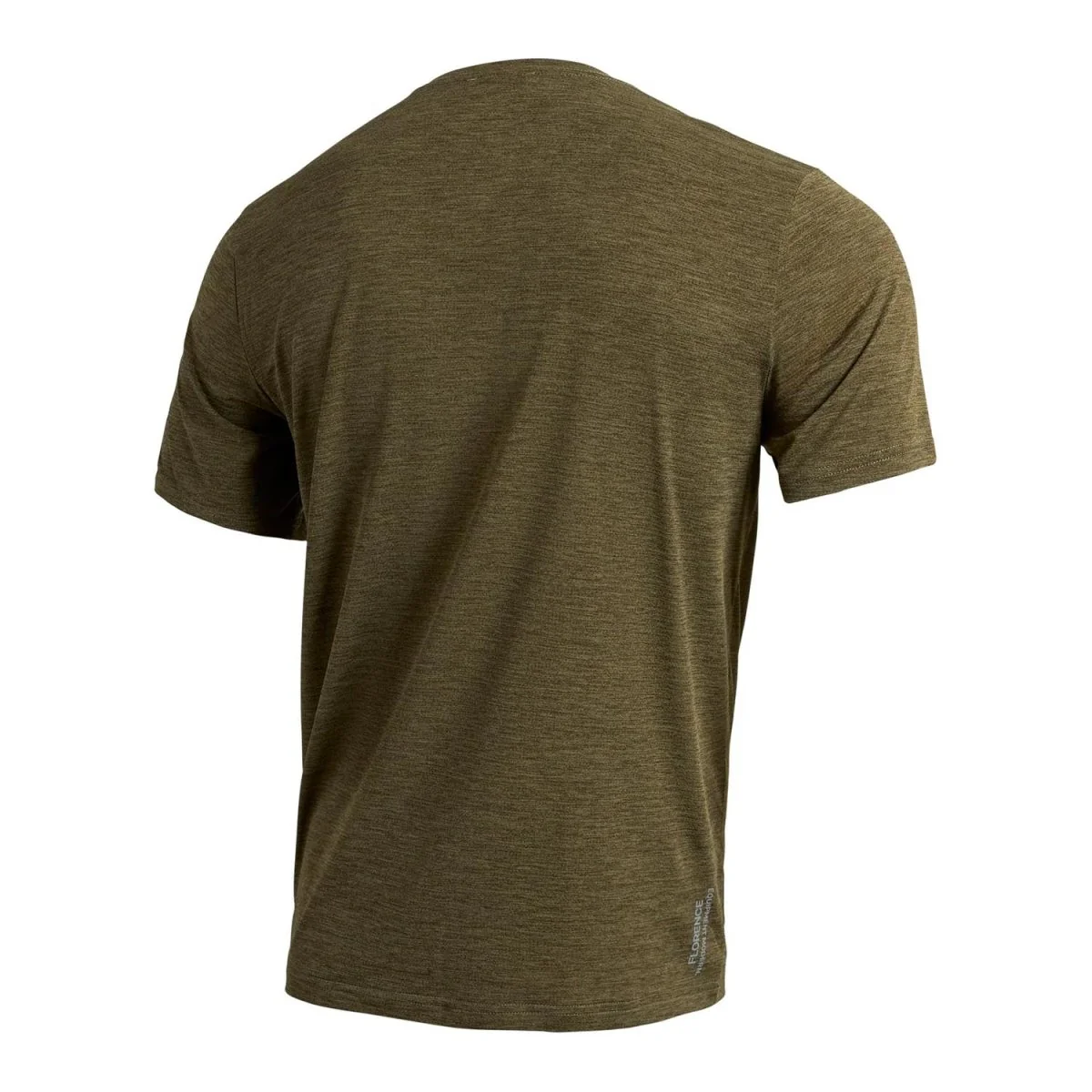 Florence Marine X Men's Airtex Florence Logo S/S Shirt Heather Burnt Olive - Image 2