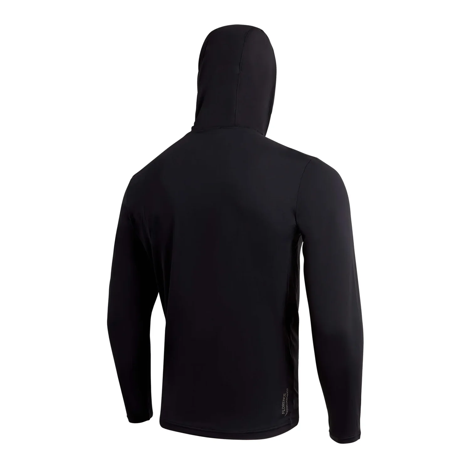 Florence Marine X Men's Airtex L/S Hooded Shirt Black - Image 2