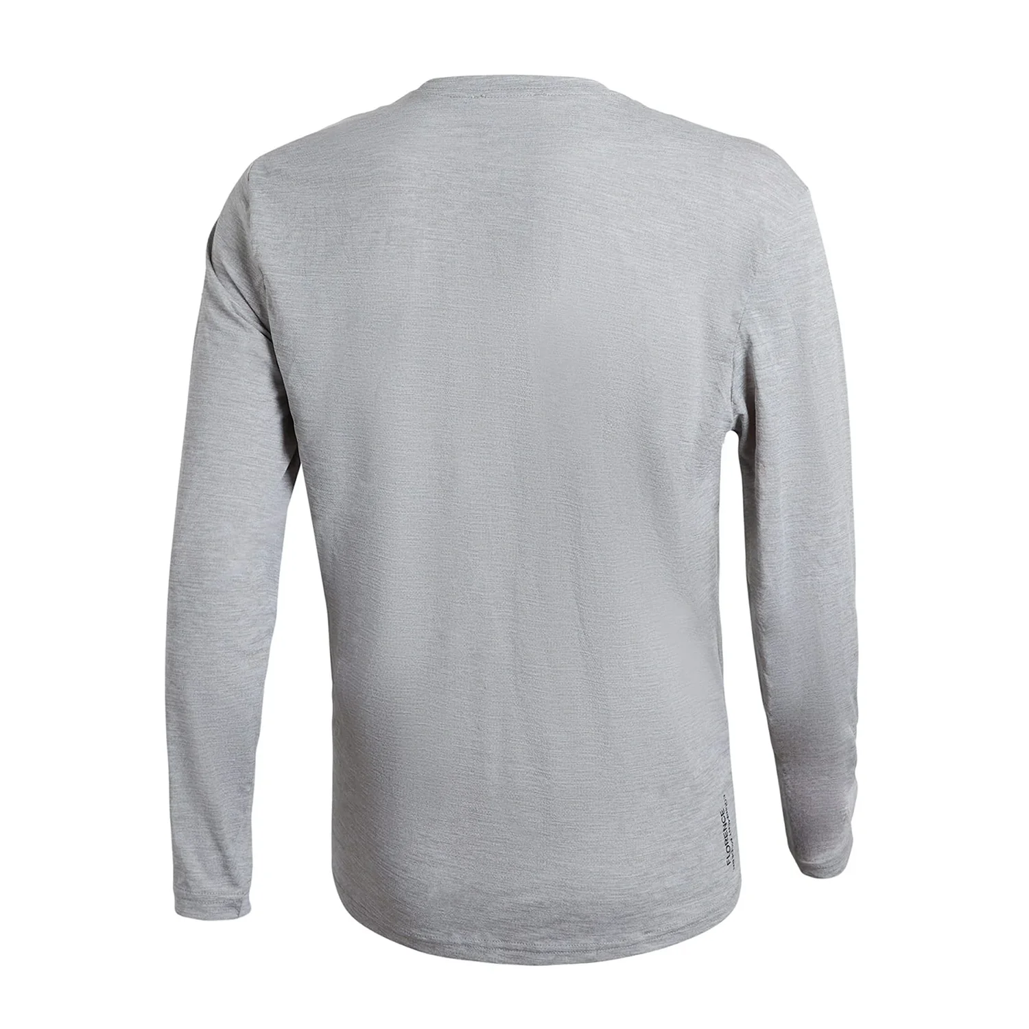 Florence Marine X Men's Airtex L/S Shirt Light Heather Grey - Image 2