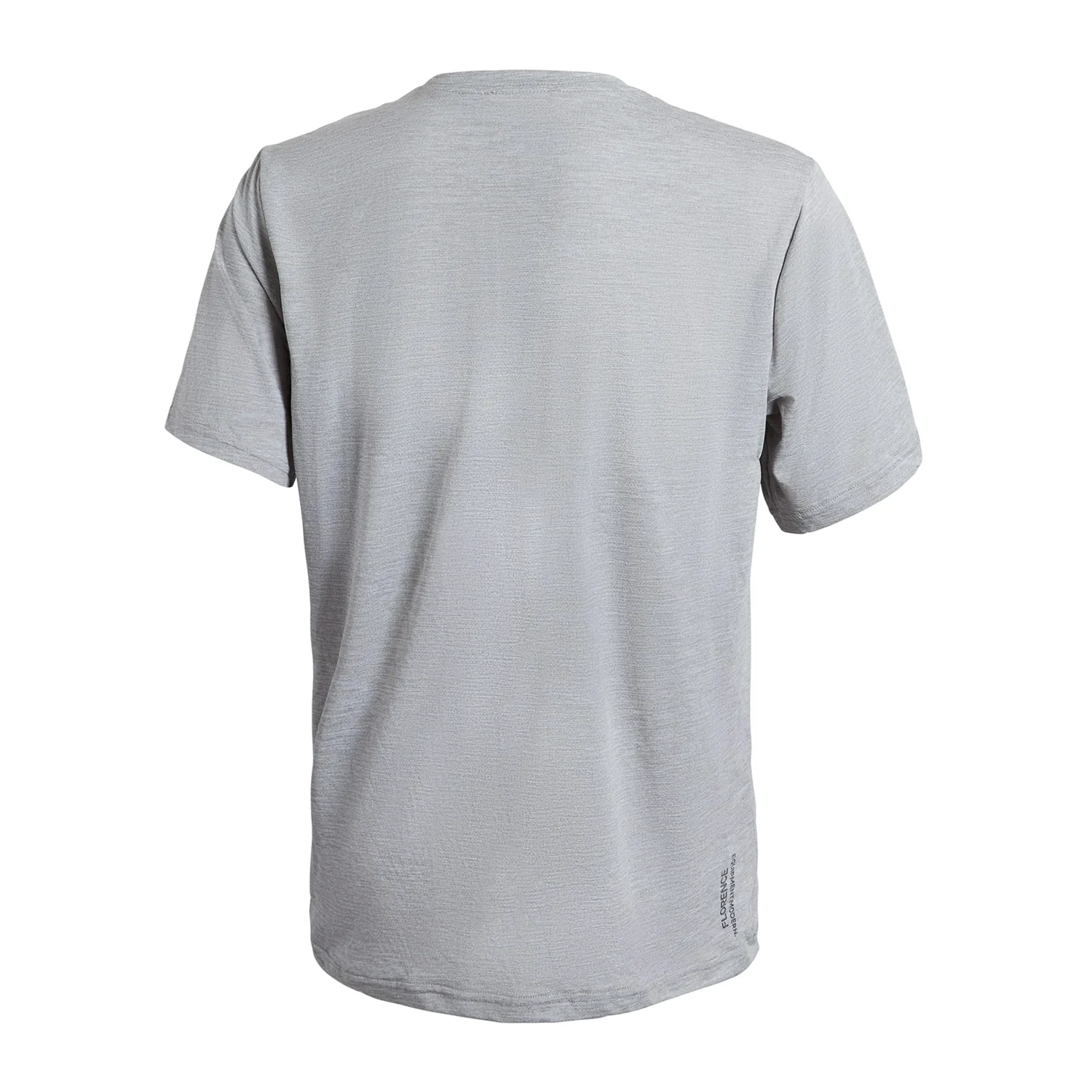 Florence Marine X Men's Airtex S/S Shirt Light Heather Grey - Image 2