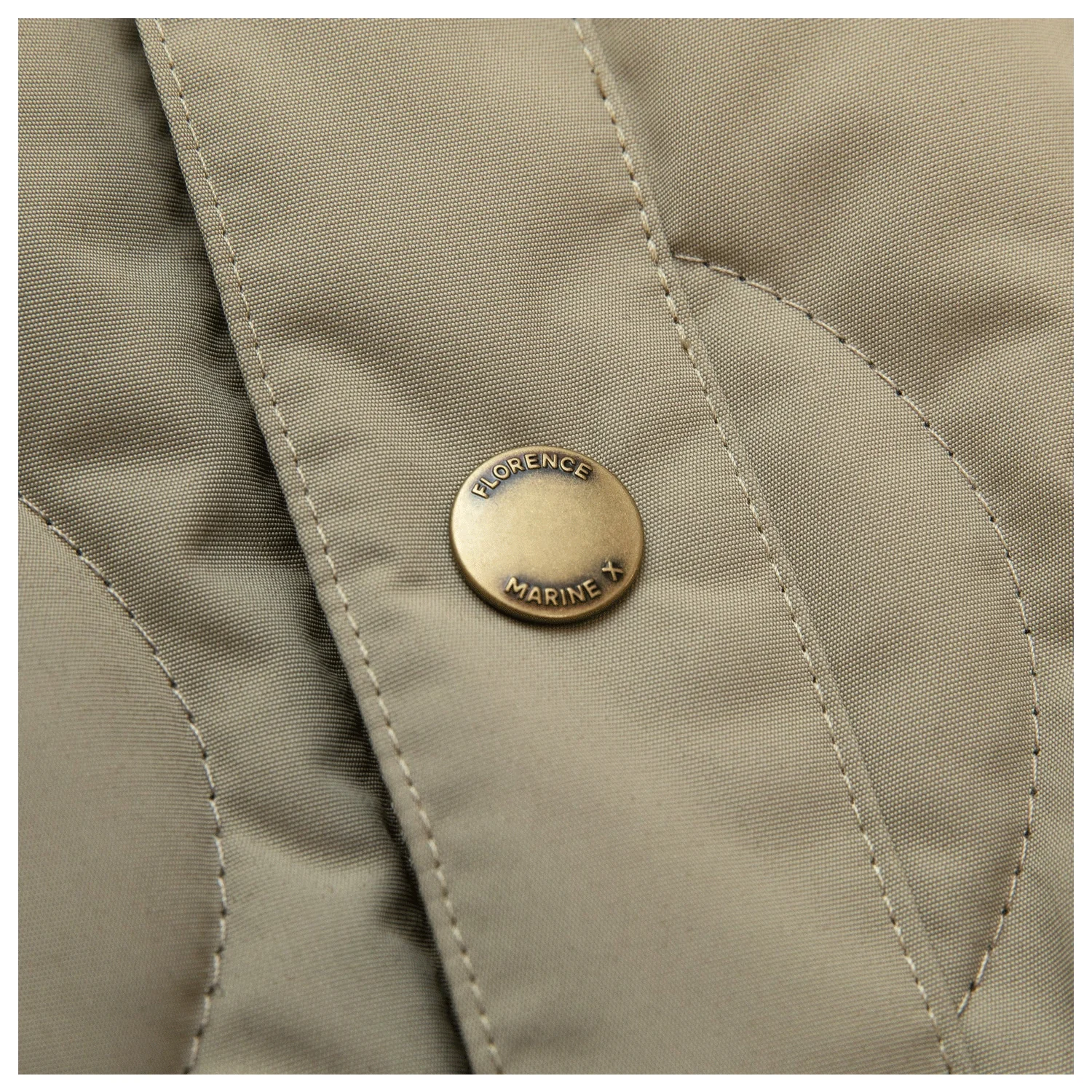 Florence Marine X Men's Quilted Primaloft Jacket Vintage Khaki - Image 3