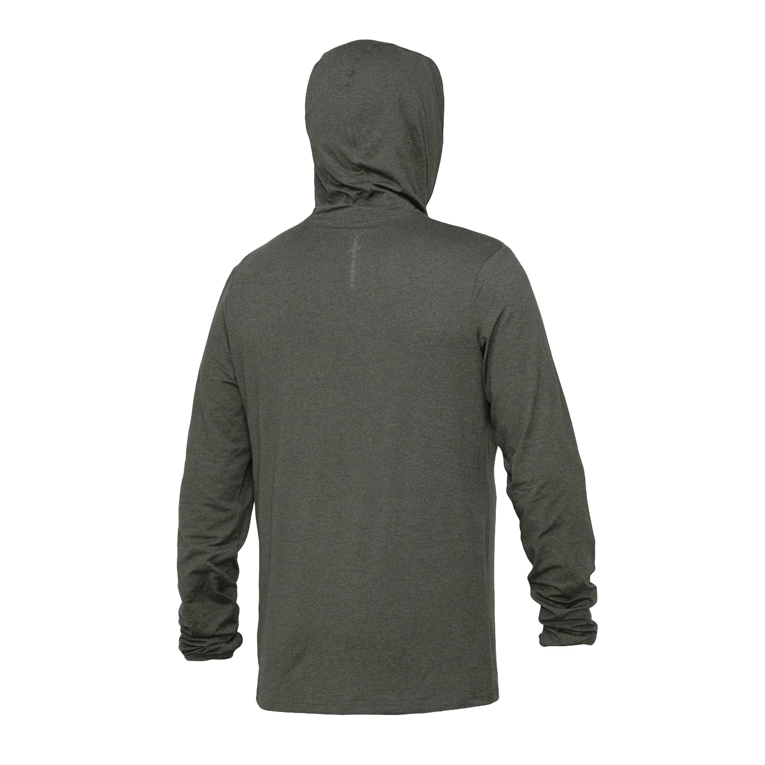 Florence Marine X Men's Sun Pro Adapt Long Sleeve Hooded UPF Shirt Heather Thyme - Image 2