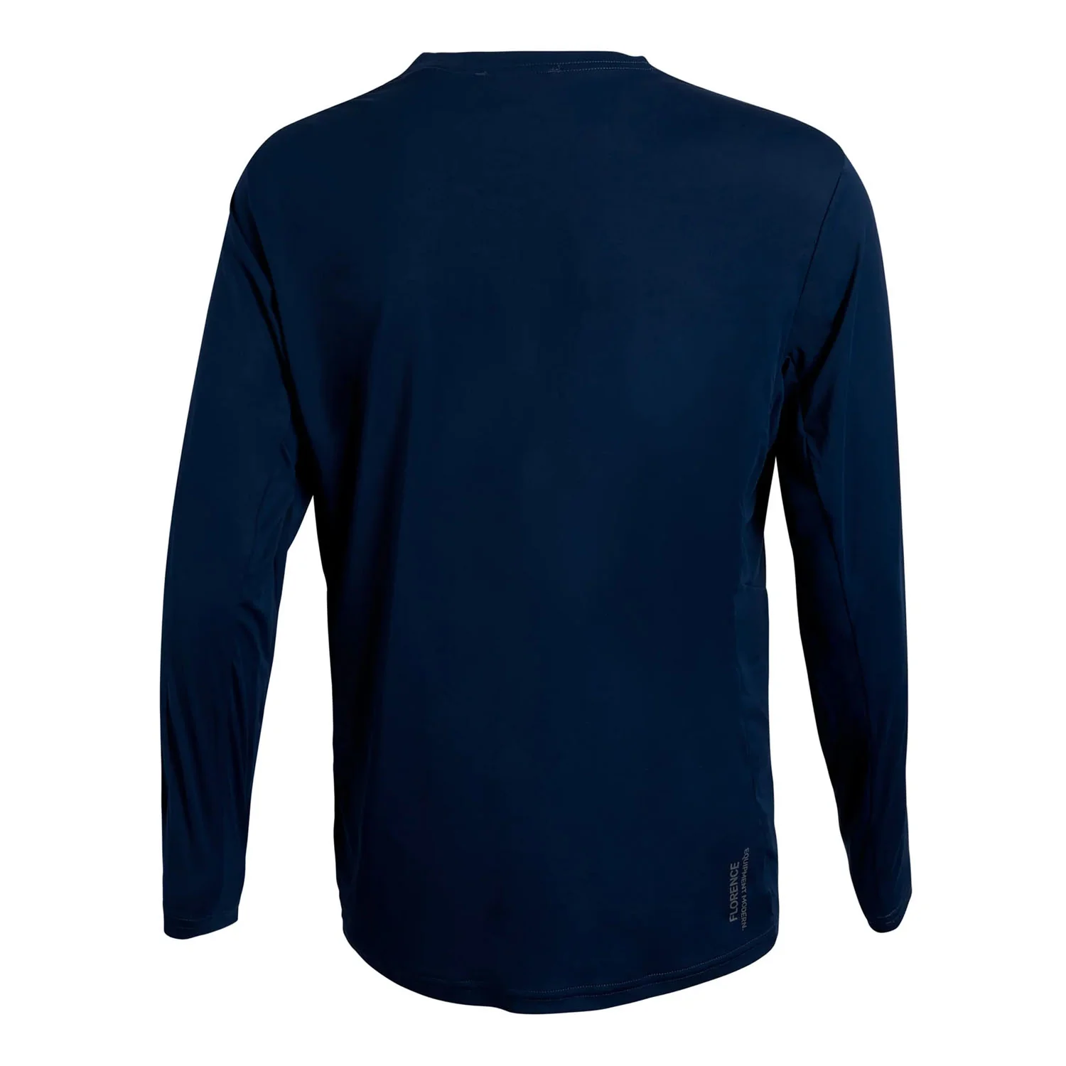 Florence Marine X Men's Sun Pro Logo Long Sleeve UPF T Shirt Dark Navy - Image 2