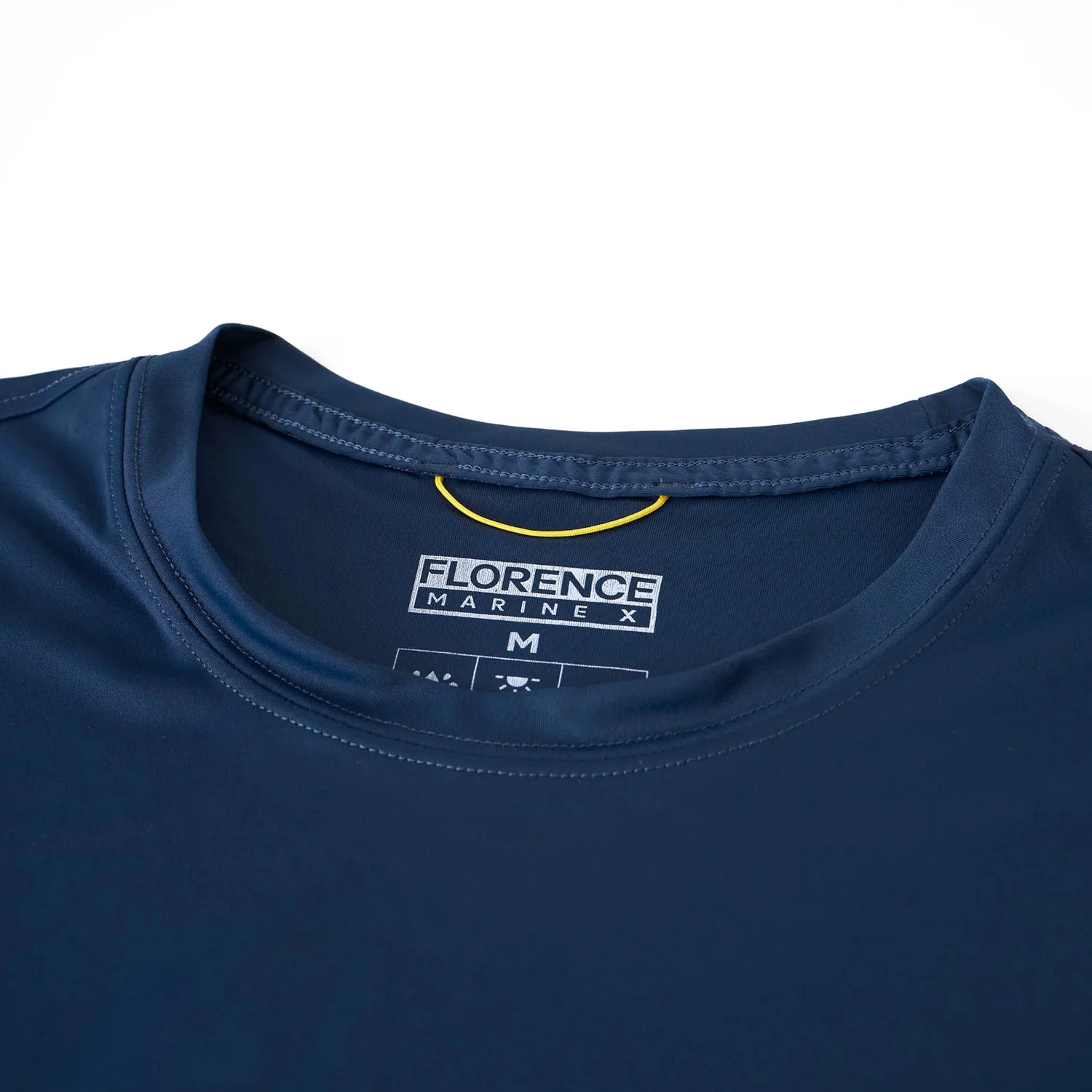 Florence Marine X Men's Sun Pro Logo Long Sleeve UPF T Shirt Dark Navy - Image 3