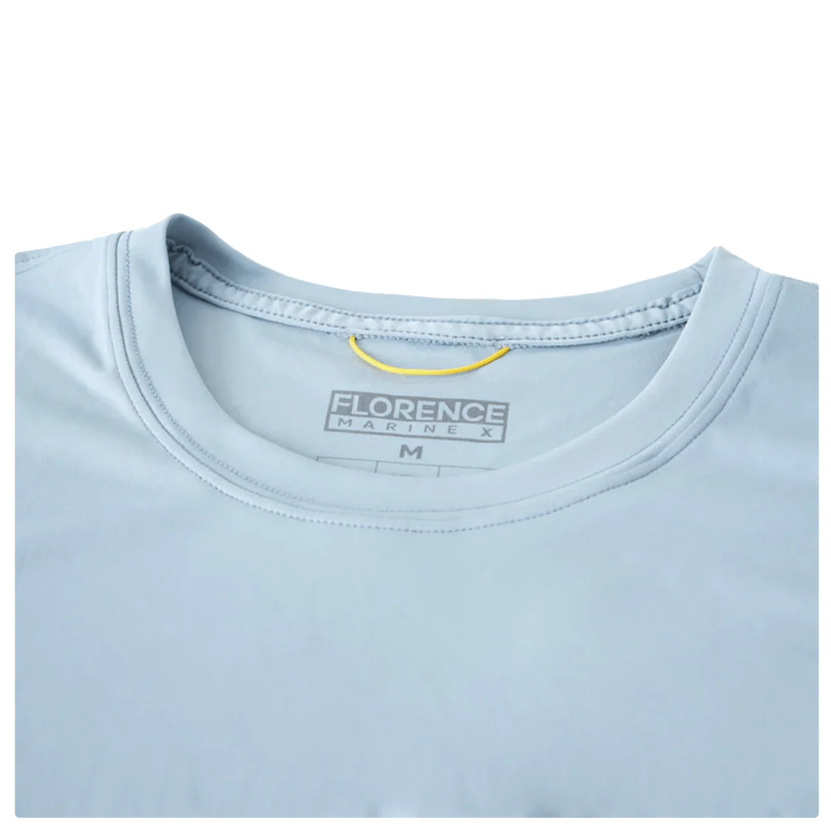 Florence Marine X Men's Sun Pro Logo Long Sleeve UPF T Shirt Steel Blue - Image 3