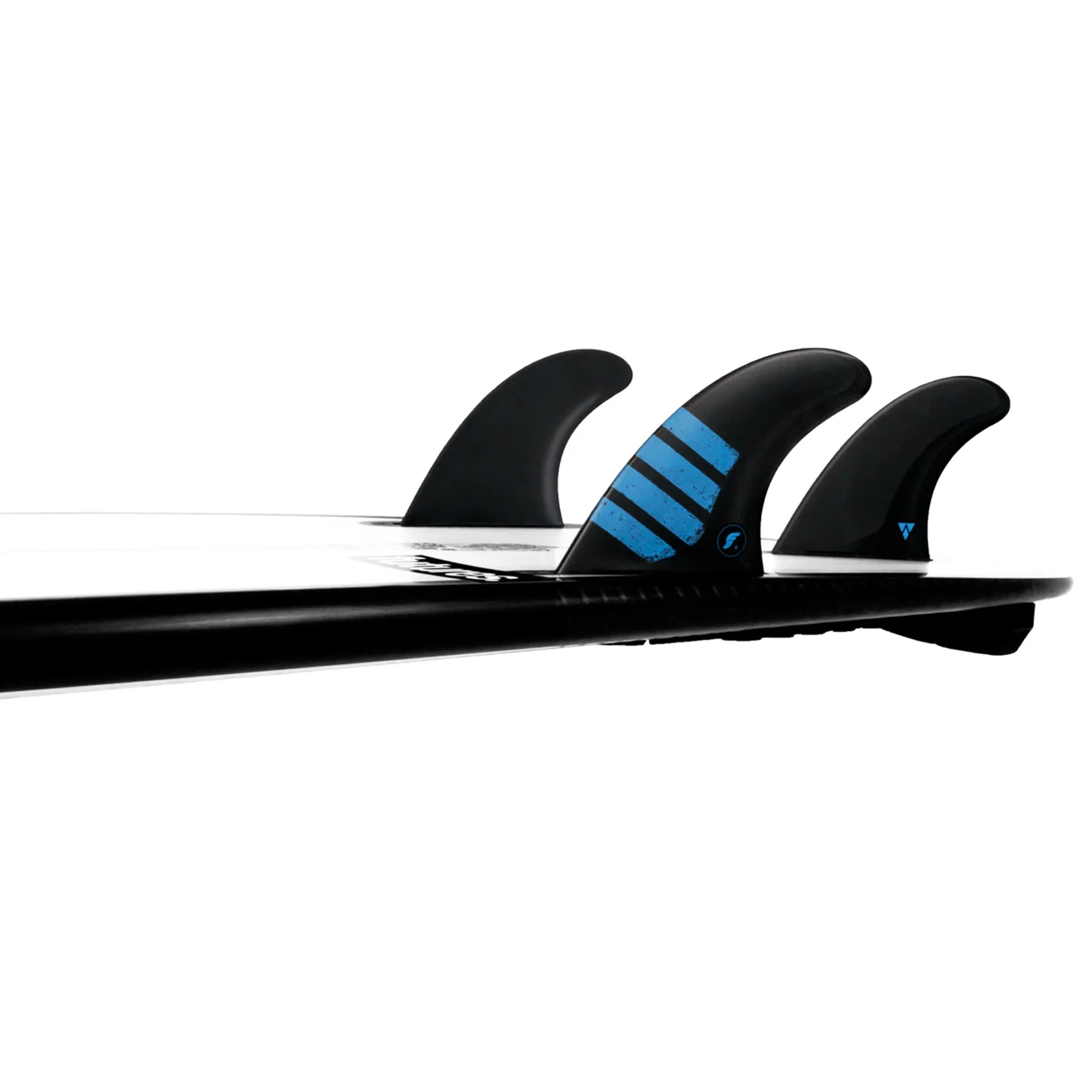 Futures Fins F6 Alpha Thruster Surf Fins Carbon/Blue - Image 2