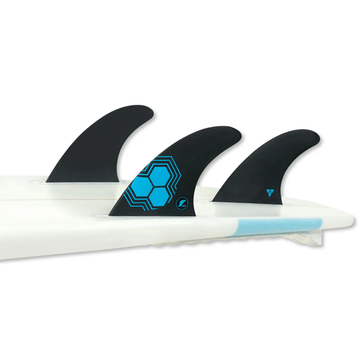 Futures Thruster AM1 Alpha Carbon/Blue Surf Fins Medium - Image 2