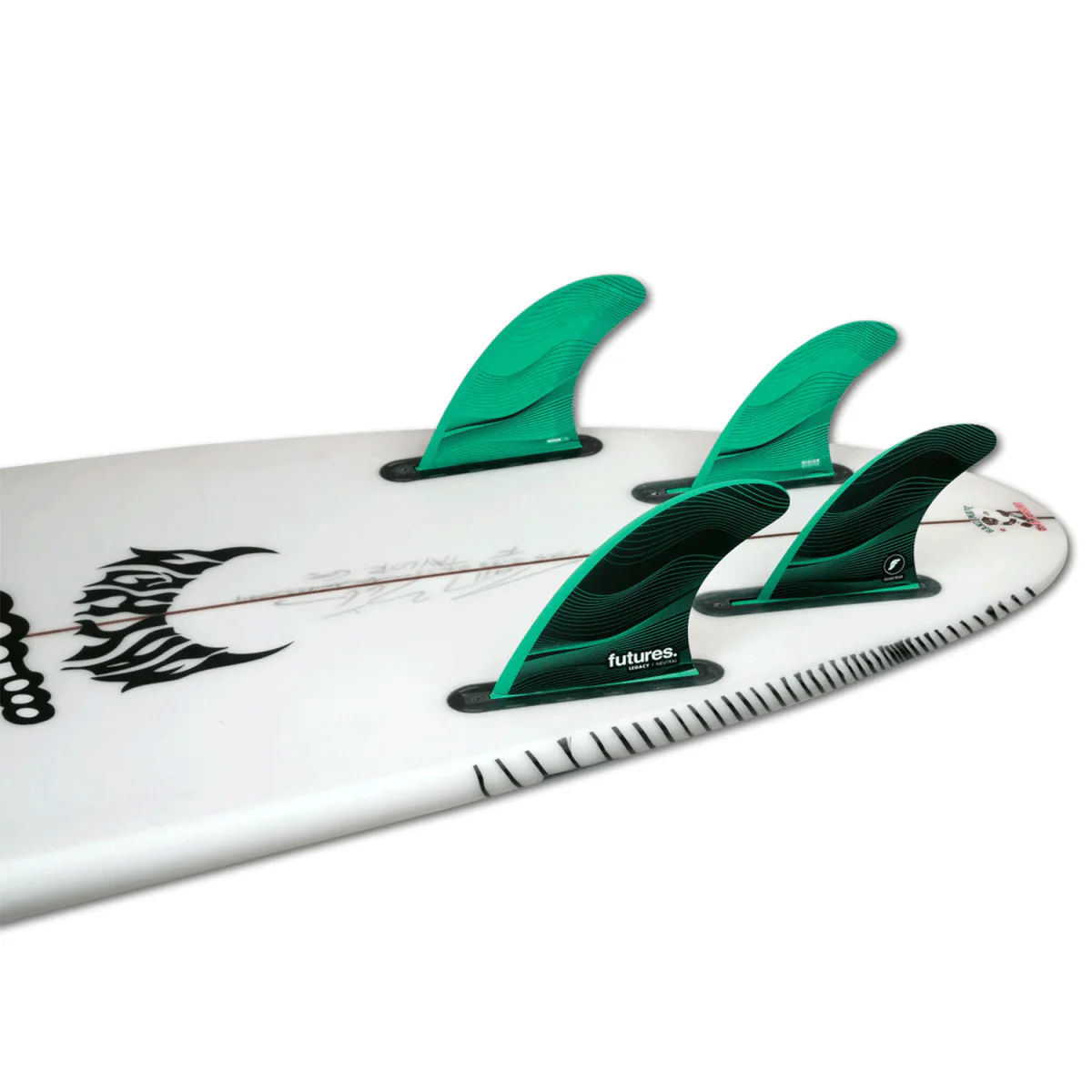 Futures F6 Honeycomb 5 Fin Set Green Medium - Image 2