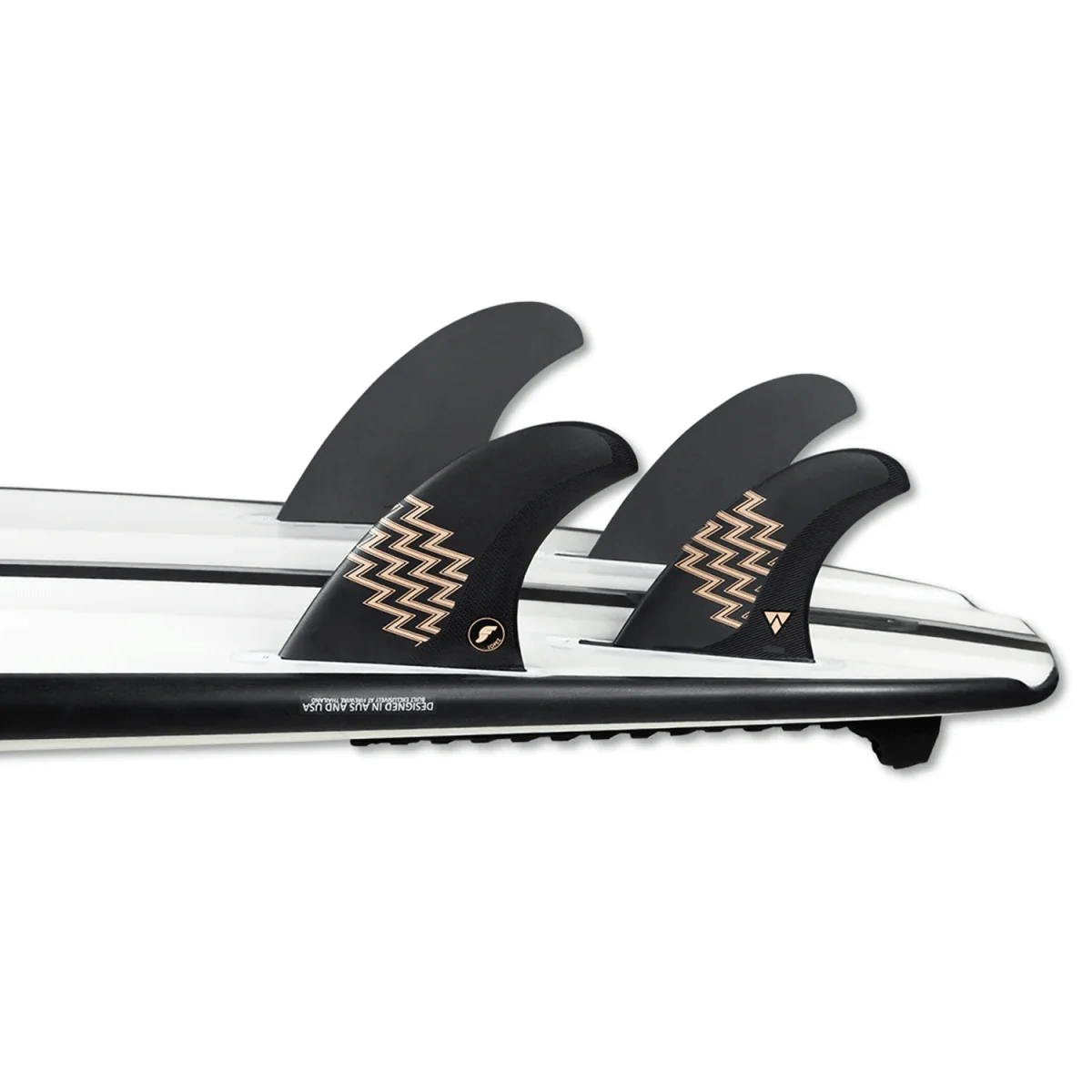 Futures Gerry Lopez Alpha 5 Fin Set Carbon/Sand Large - Image 2