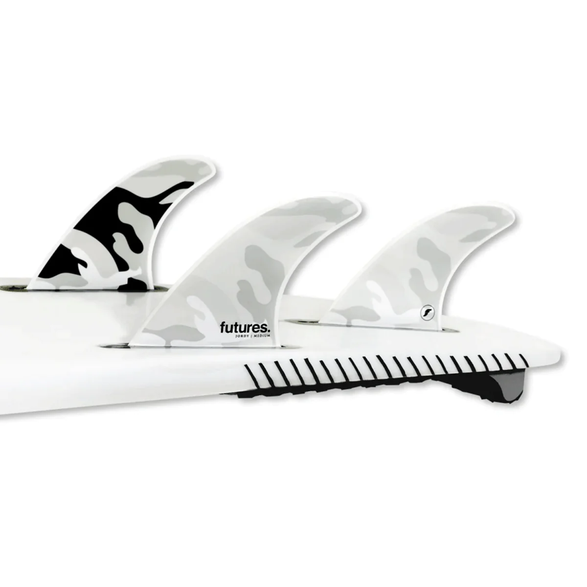 Futures Jordy Smith Thruster Honeycomb White Camo Surf Fins Medium - Image 3