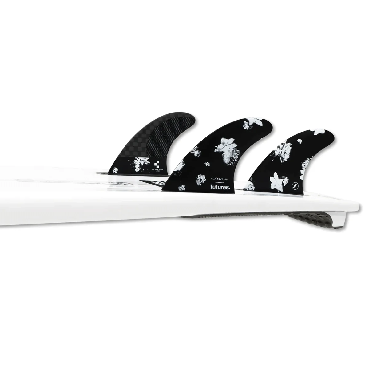 Futures Thruster Ando Blackstix Fin Black Large - Image 3