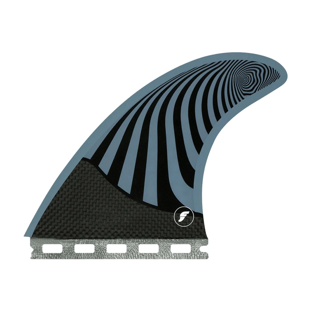 Futures Thruster Pyzel Honeycomb/Carbon Surf Fin Blue/Yellow Large - Image 2