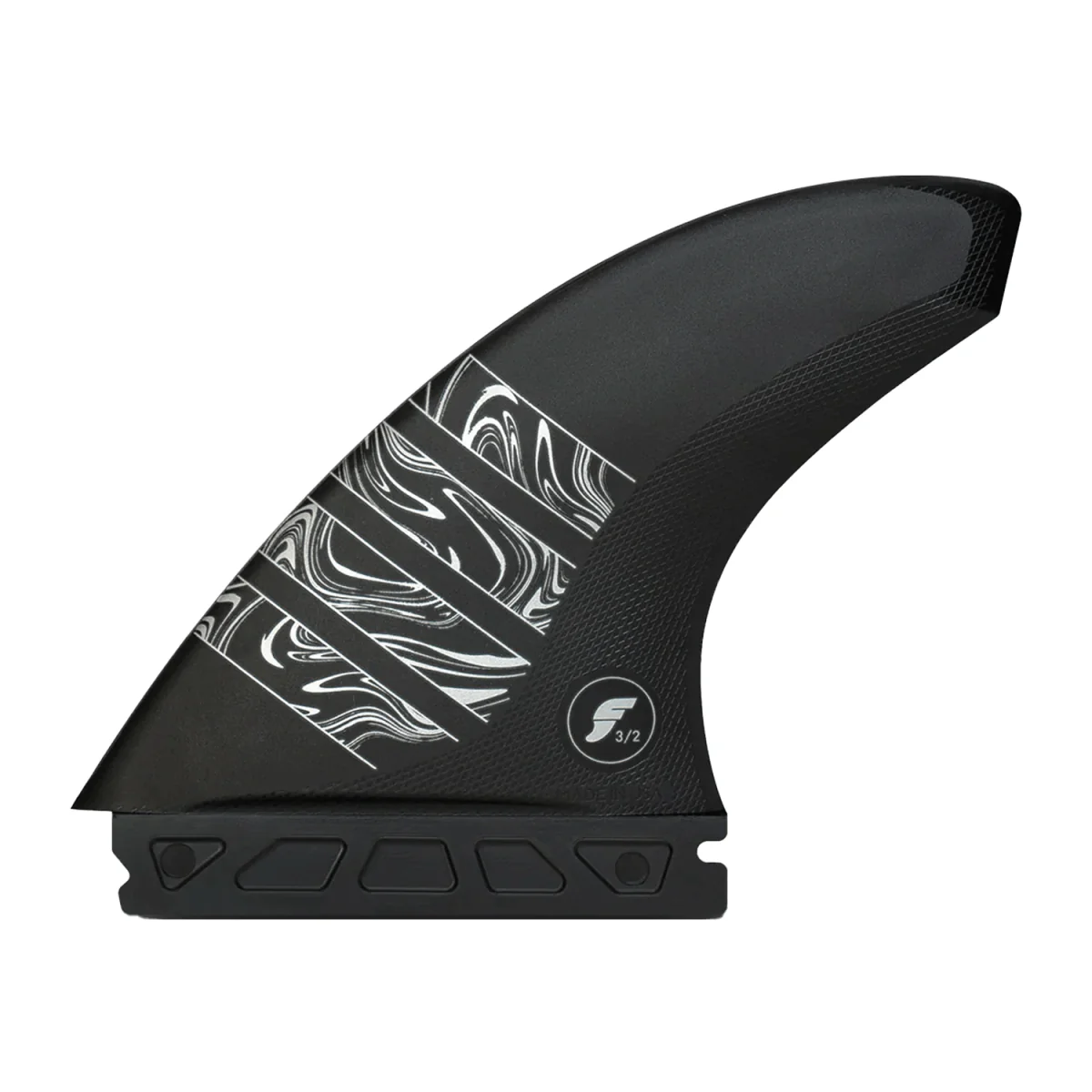 Futures Thruster Vector 3/2 Surf Fins Carbon/Silver Large - Image 2