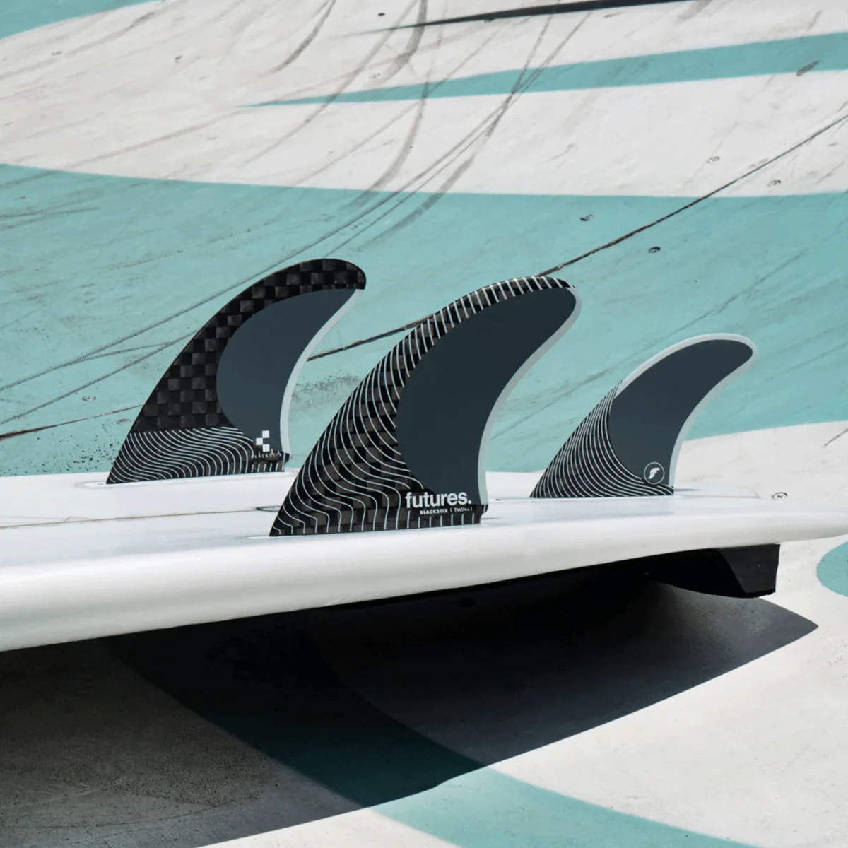 Futures Twin + 1 Blackstix Surf Fins Frost - Image 2