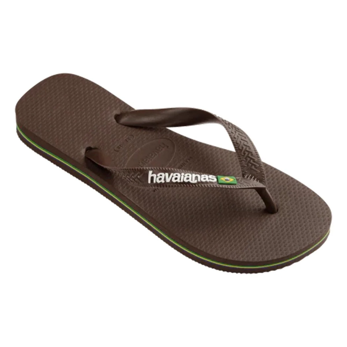 Havaianas Brazil Logo Sandal Dark Brown/White - Image 2