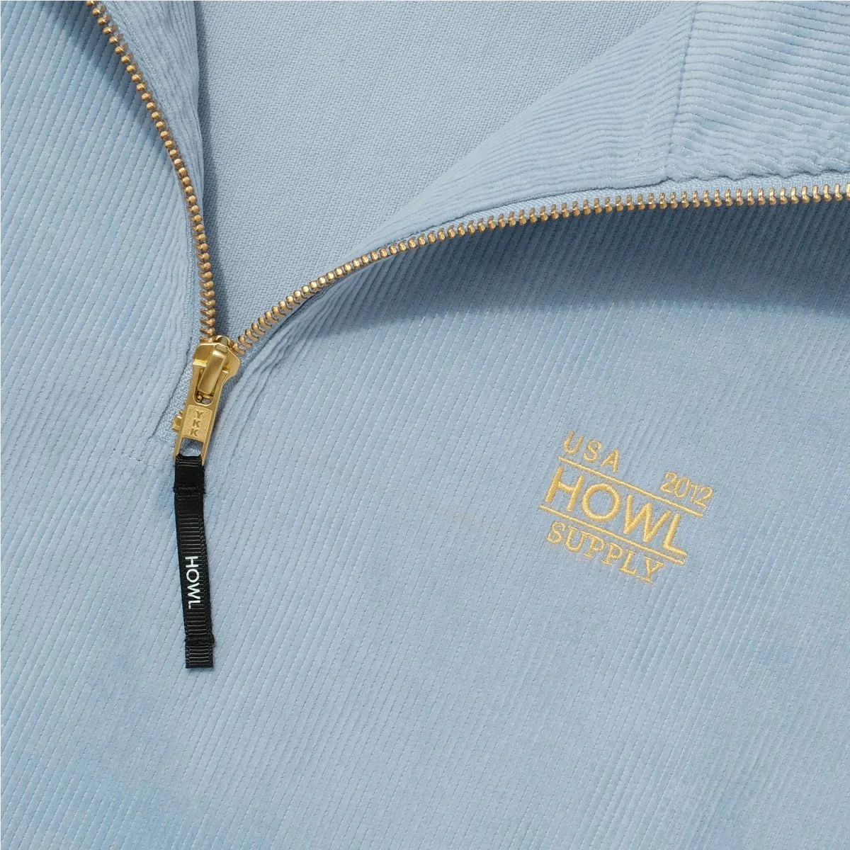 Howl Corduroy Half Zip Fleece 2025 Uniform Blue - Image 3