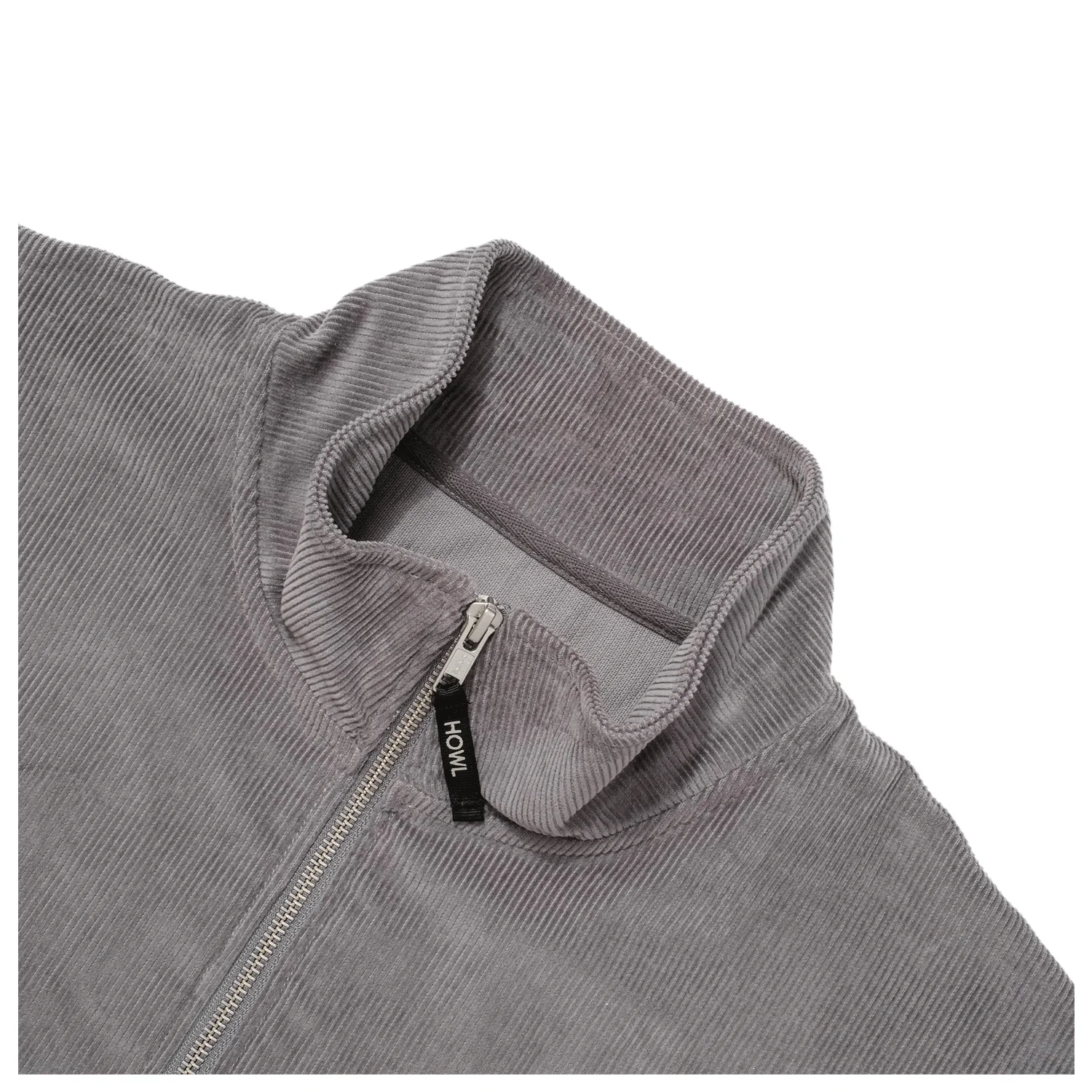 Howl Corduroy Half Zip Sweater 2024 Grey - Image 2