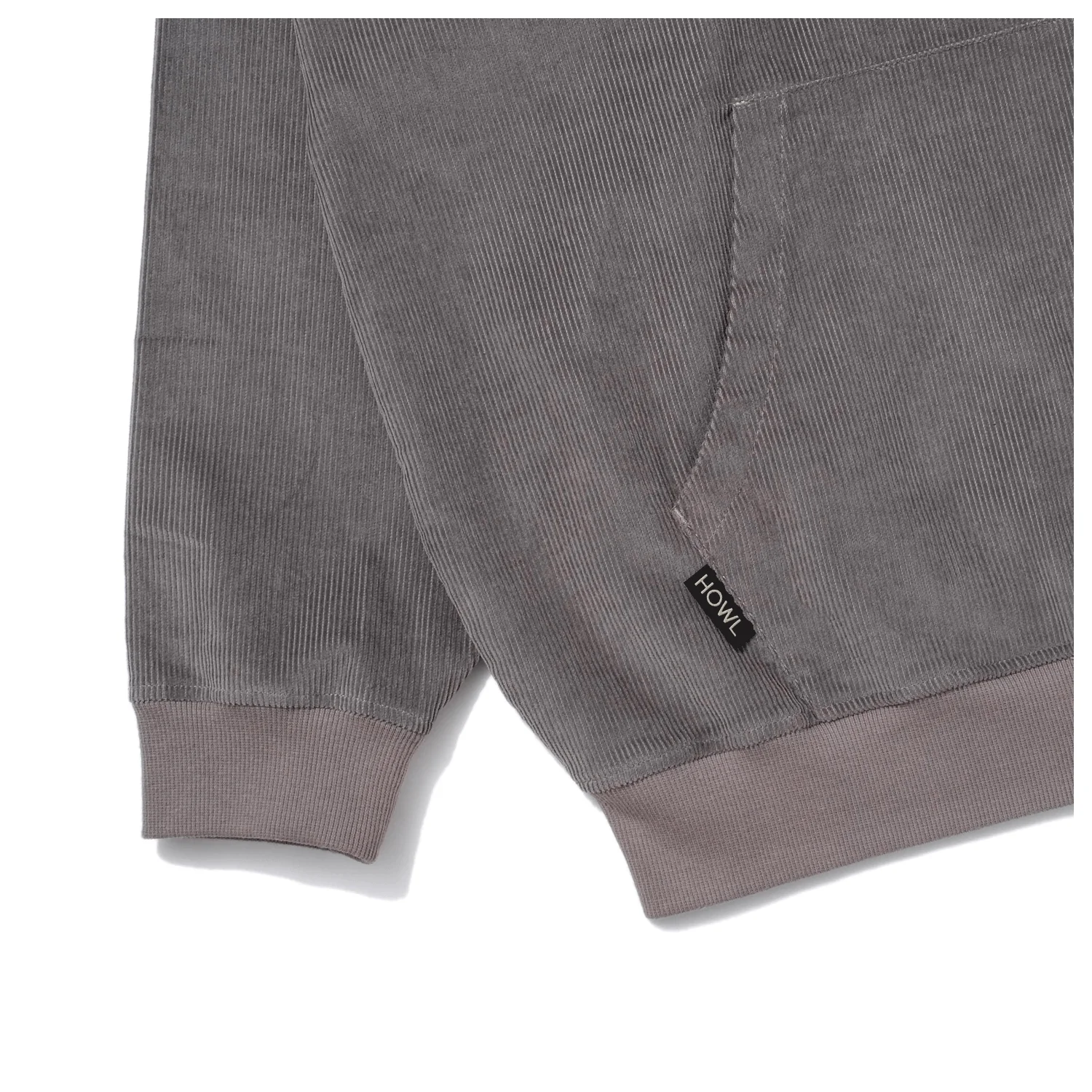 Howl Corduroy Half Zip Sweater 2024 Grey - Image 3