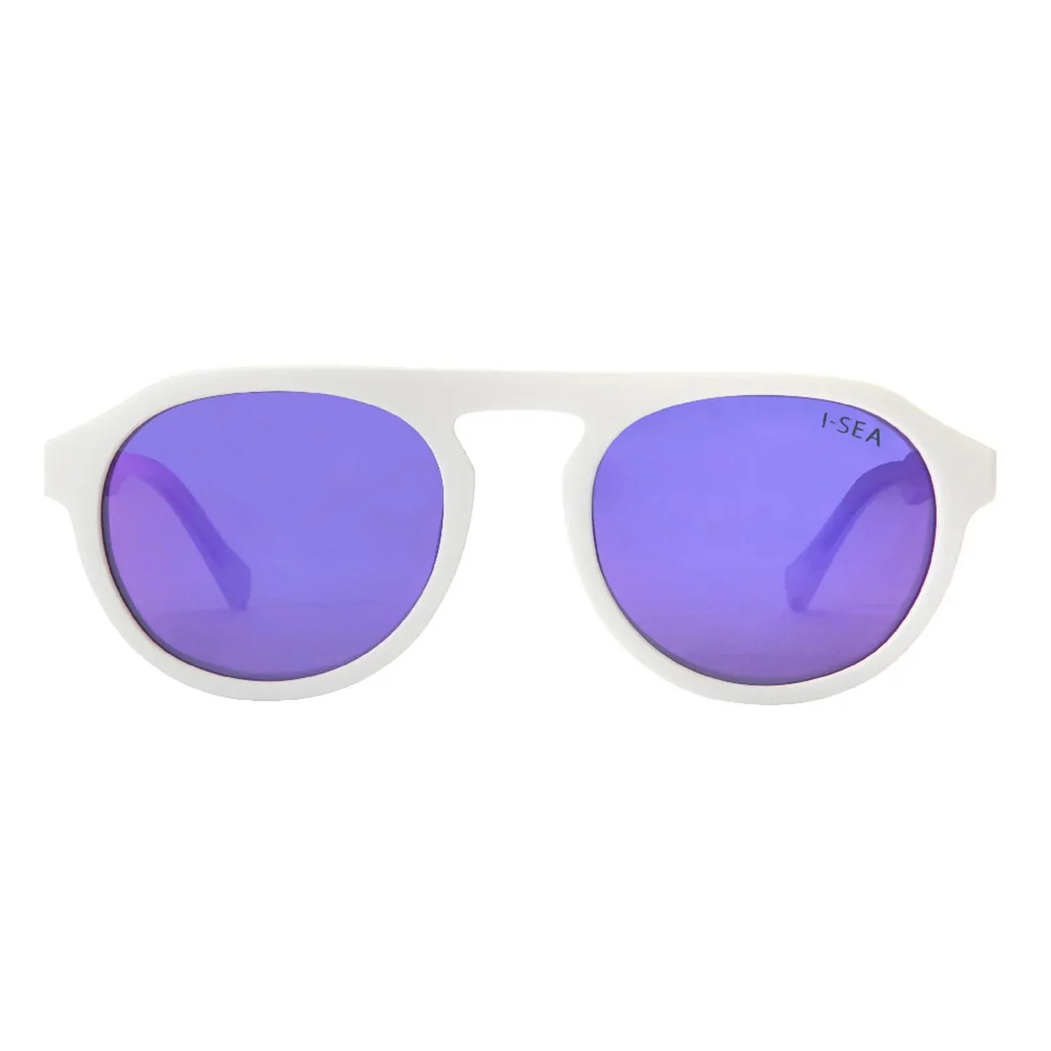 I-SEA Ivan Florence Sunglasses Florence White/Purple Mirror Polarized - Image 2