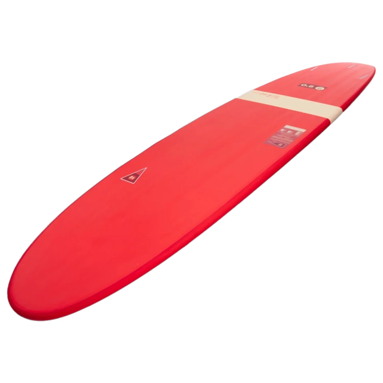 JJF by Pyzel Log Surfboard Red 9'0" - Image 3