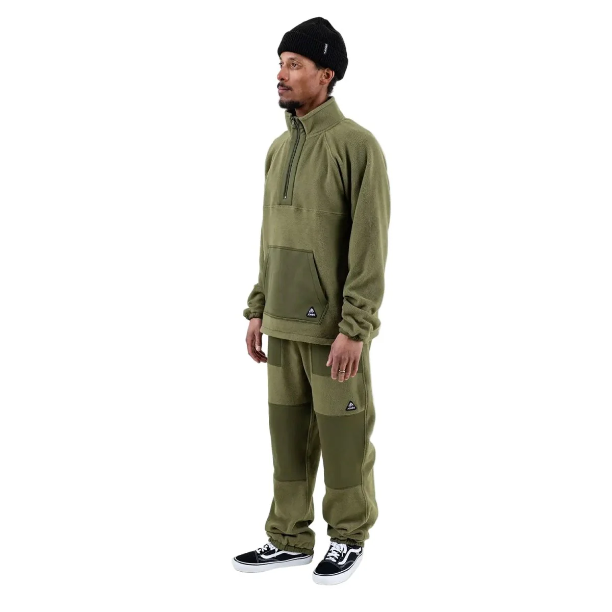 Jones Men's Lodge Half Zip Recycled Anorak 2026 Moss Green - Image 3