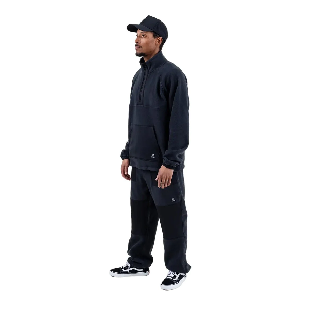 Jones Men's Lodge Half Zip Recycled Anorak 2026 Stealth Black - Image 3
