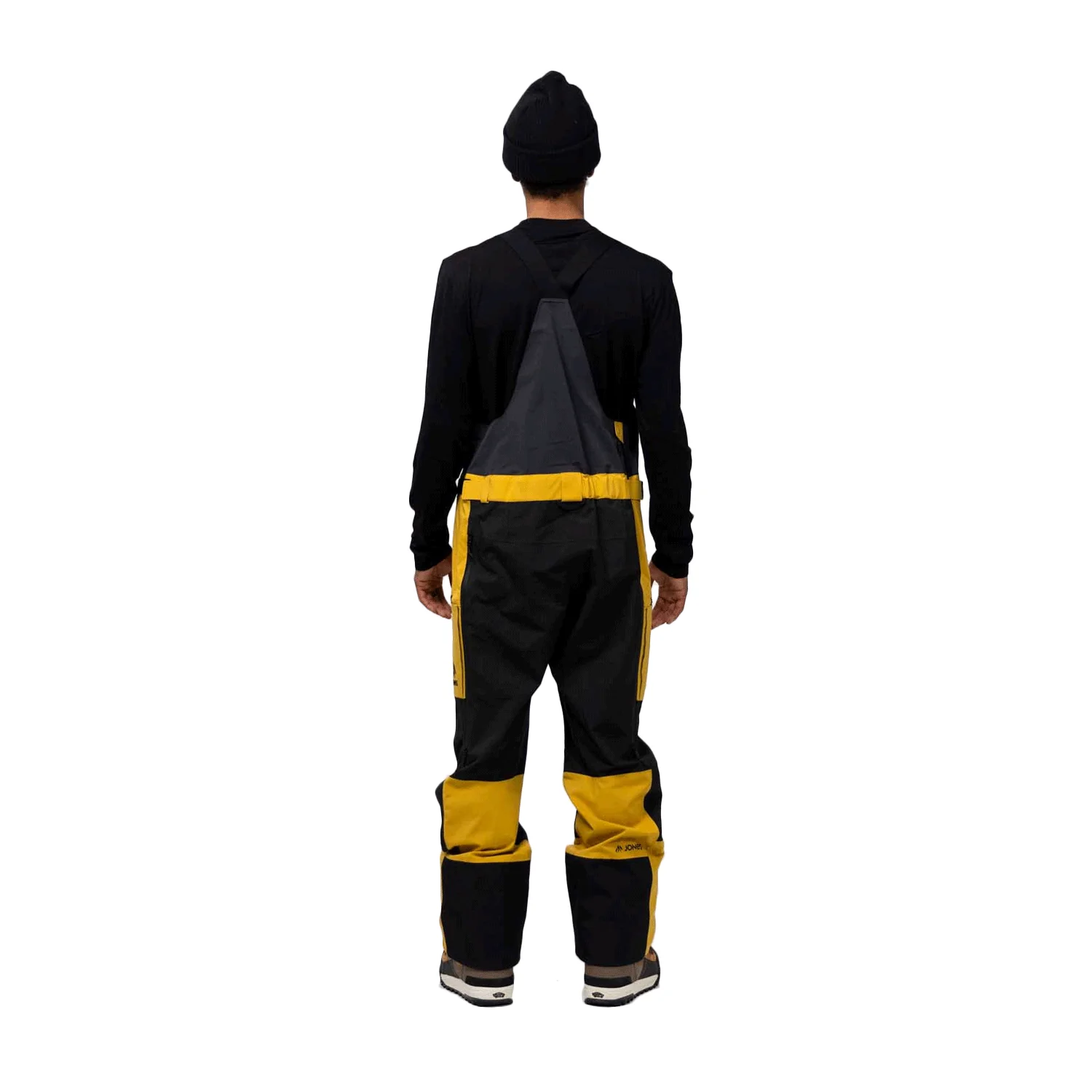 Jones Men's Mtn Surf Recycled Bib Pant 2024 Sunrise Gold/Stealth Black - Image 2
