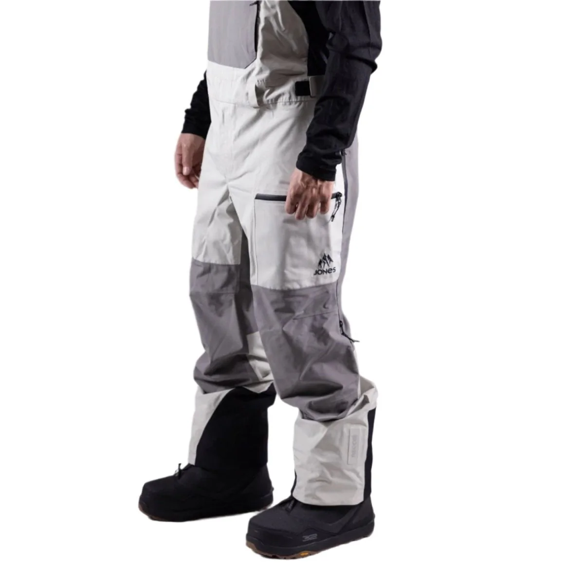 Jones Men's MTN Surf Recycled Bib Pant 2025 Smoke Grey - Image 2