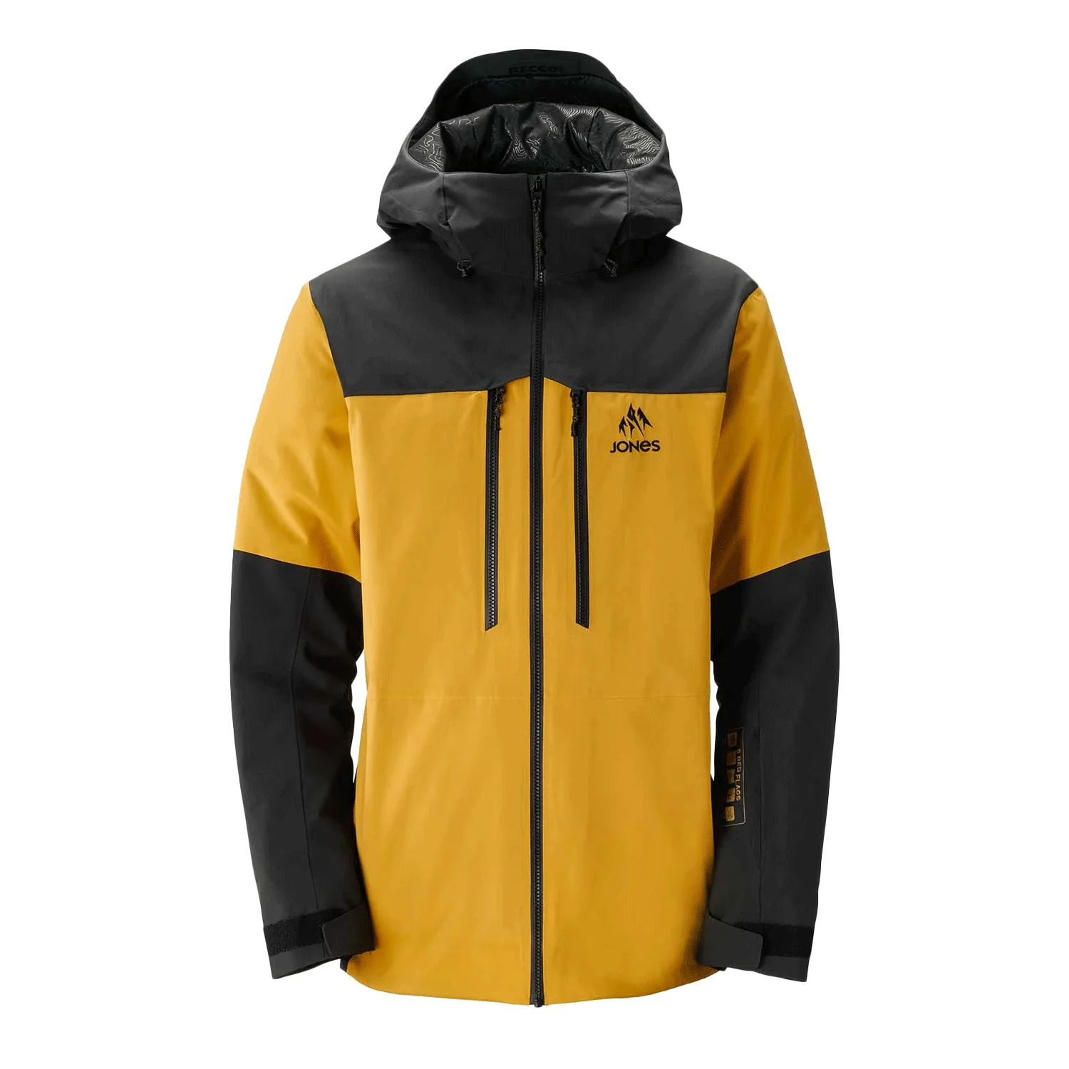 Jones Men's Mtn Surf Recycled Jacket 2024 Sunrise Gold/Stealth Black - Image 3