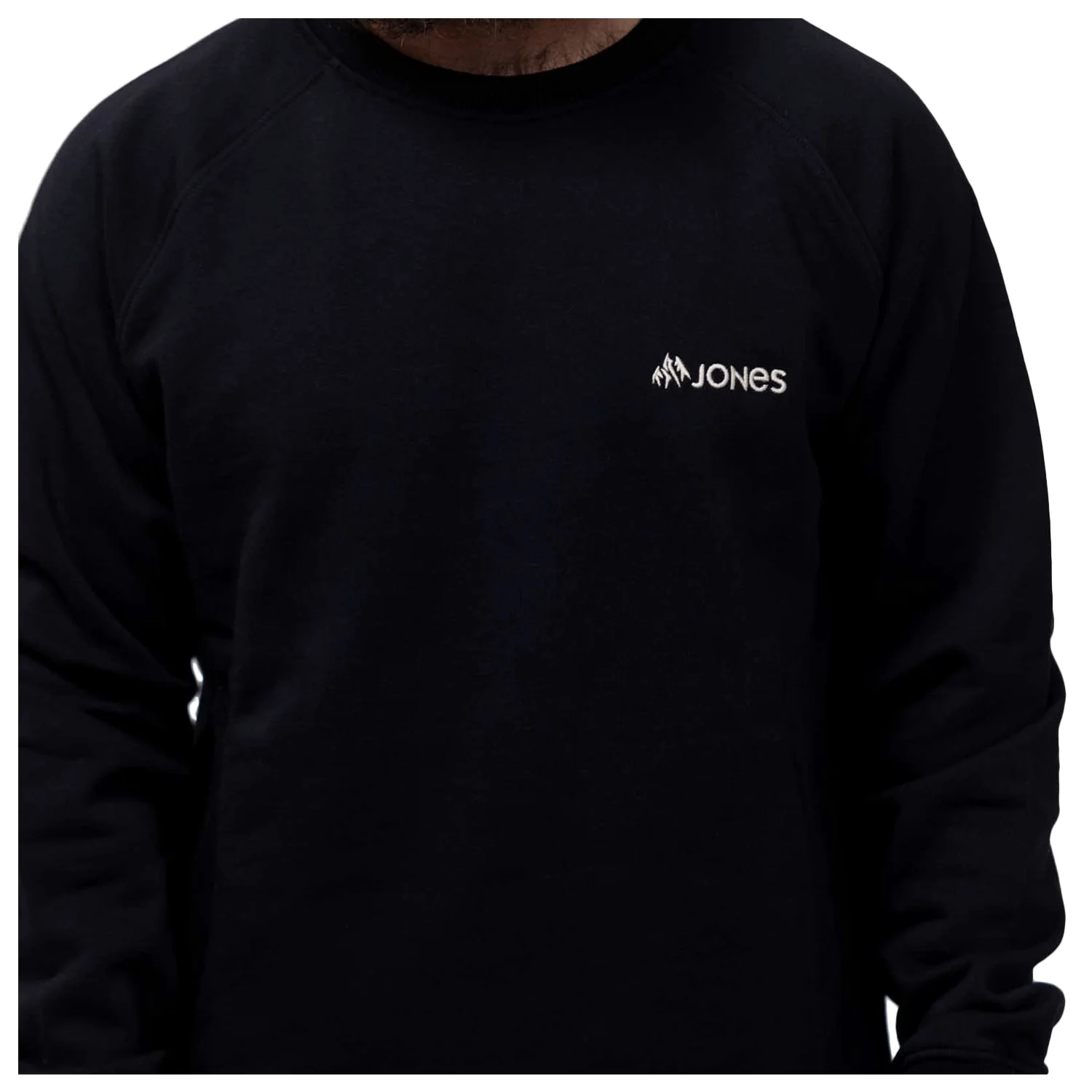 Jones Men's Sierra Organic Cotton Crew Sweater Stealth Black - Image 2