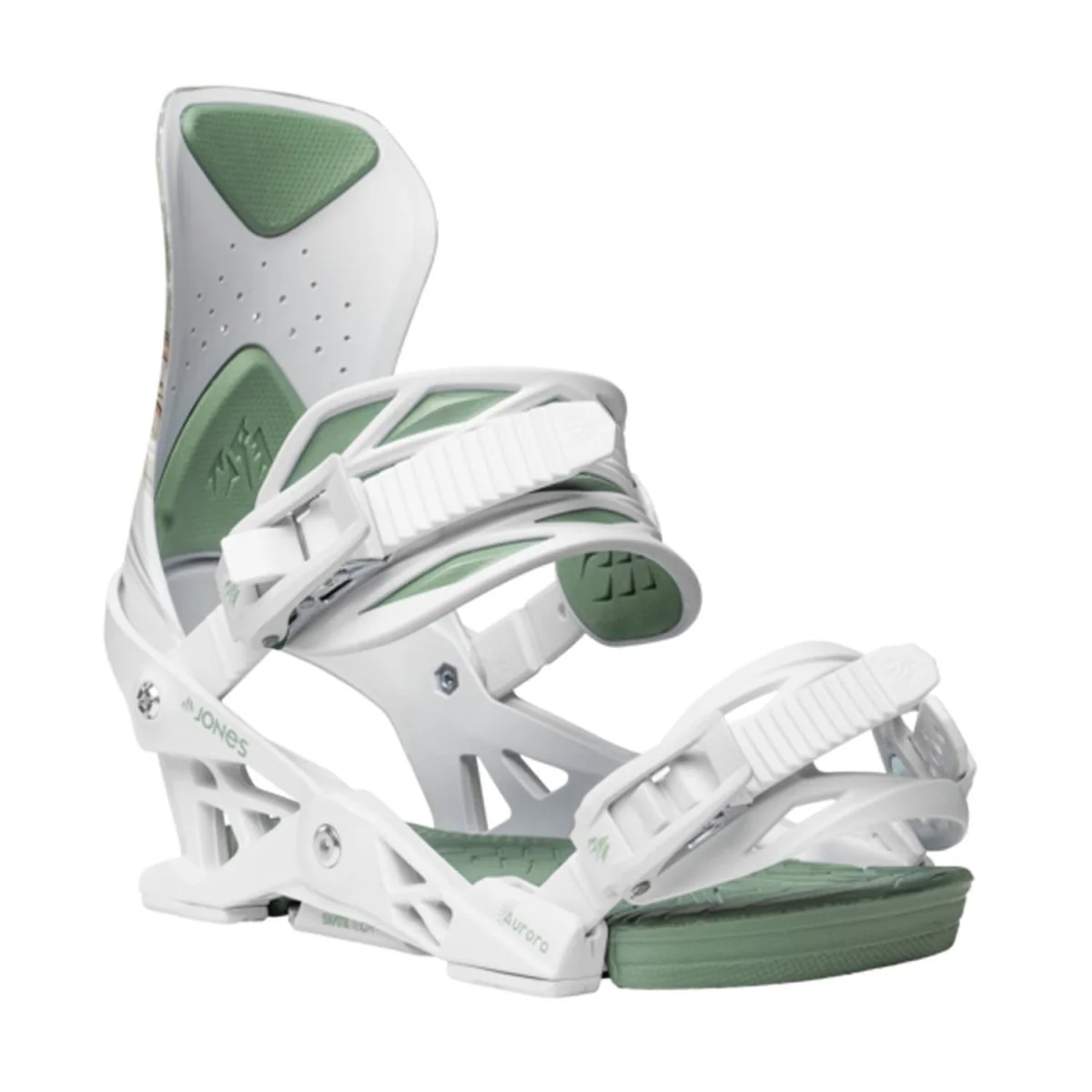 Jones Women's Aurora Snowboard Bindings 2025 White/Art - Image 2