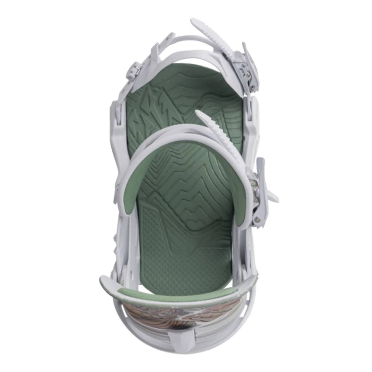 Jones Women's Aurora Snowboard Bindings 2025 White/Art - Image 5