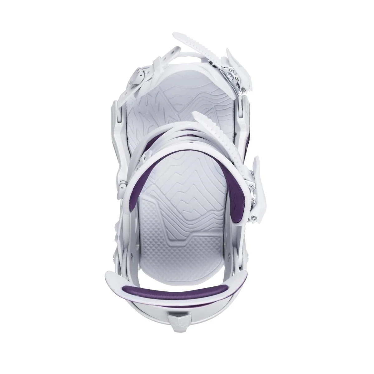 Jones Women's Aurora Snowboard Bindings 2026 Deep Purple White - Image 3
