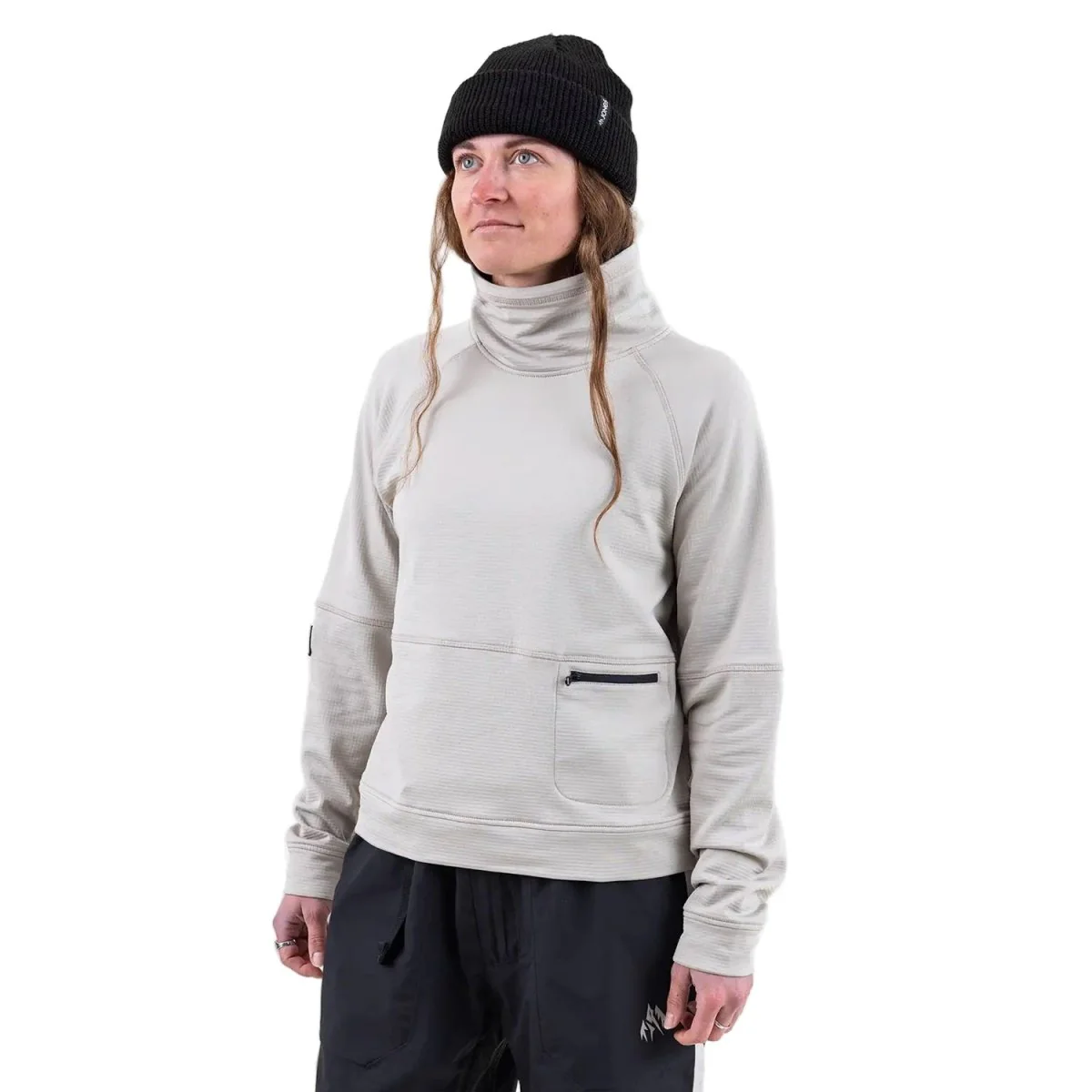 Jones Women's Flagship Recycled Grid 1/2 Zip Anorak 2026 Smoke Gray - Image 2