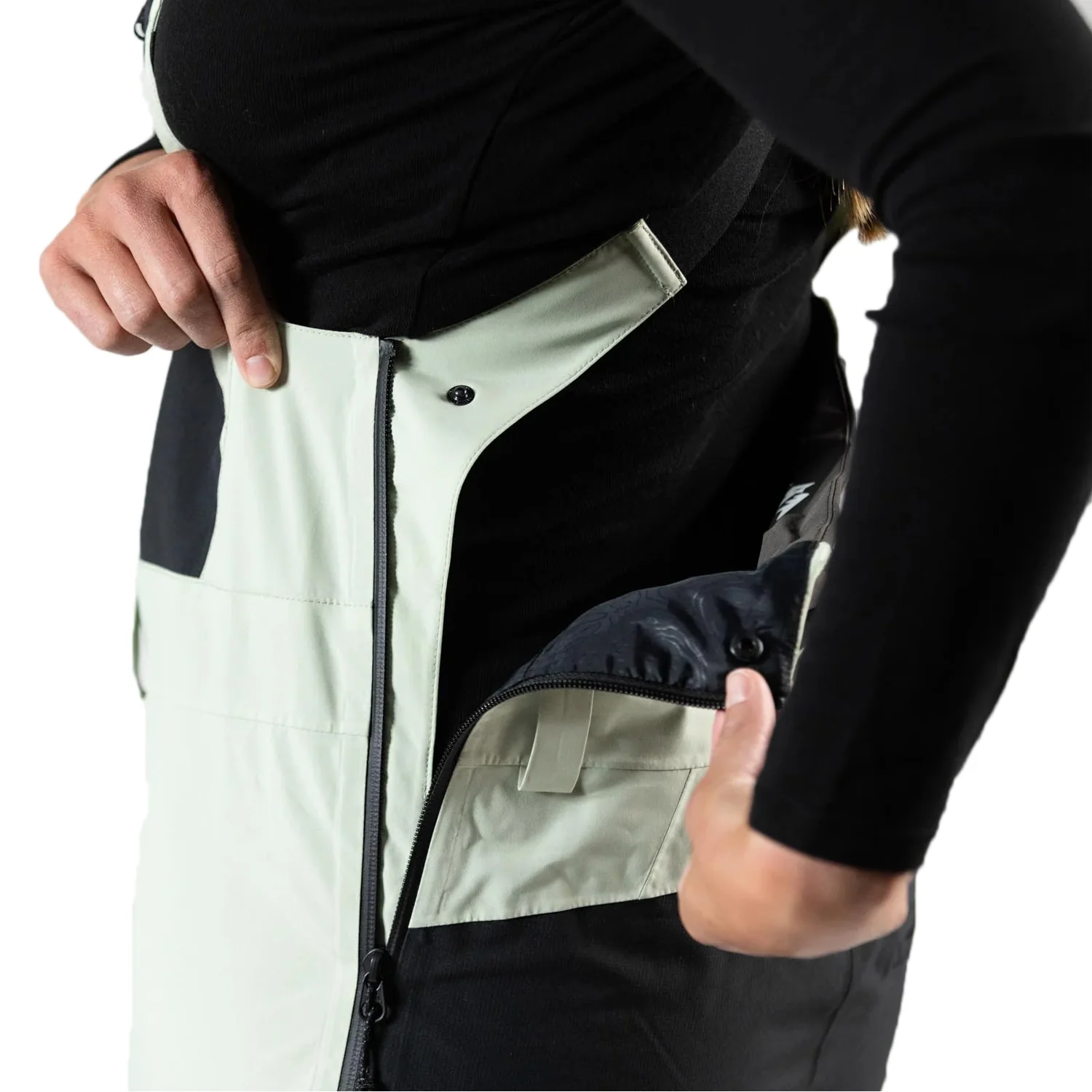 Jones Women's MTN Surf Bib Pant 2023 Sage Green - Image 3