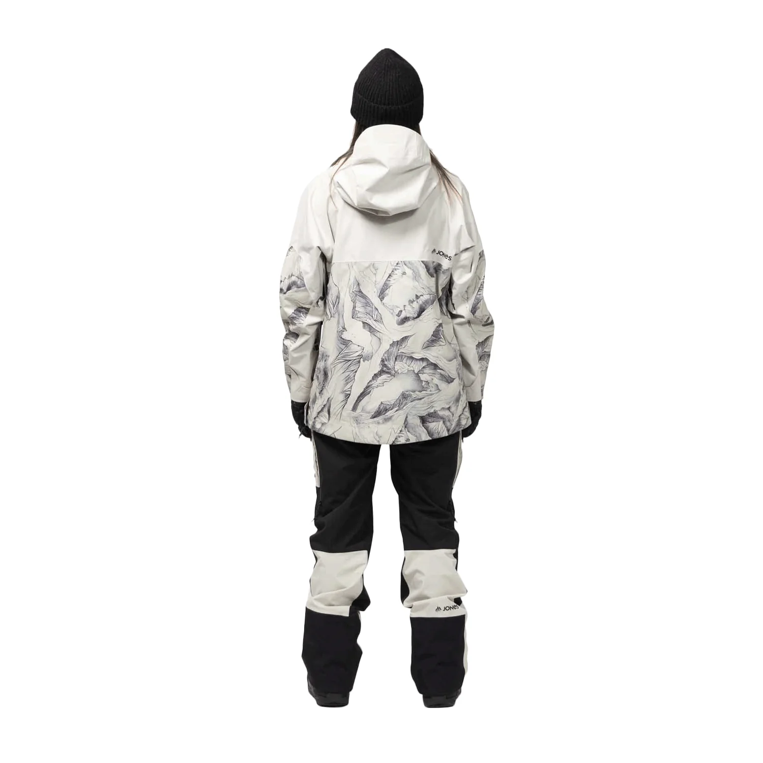 Jones Women's Mtn Surf Recycled Anorak Jacket 2024 Glacier Print/Mineral Grey - Image 2