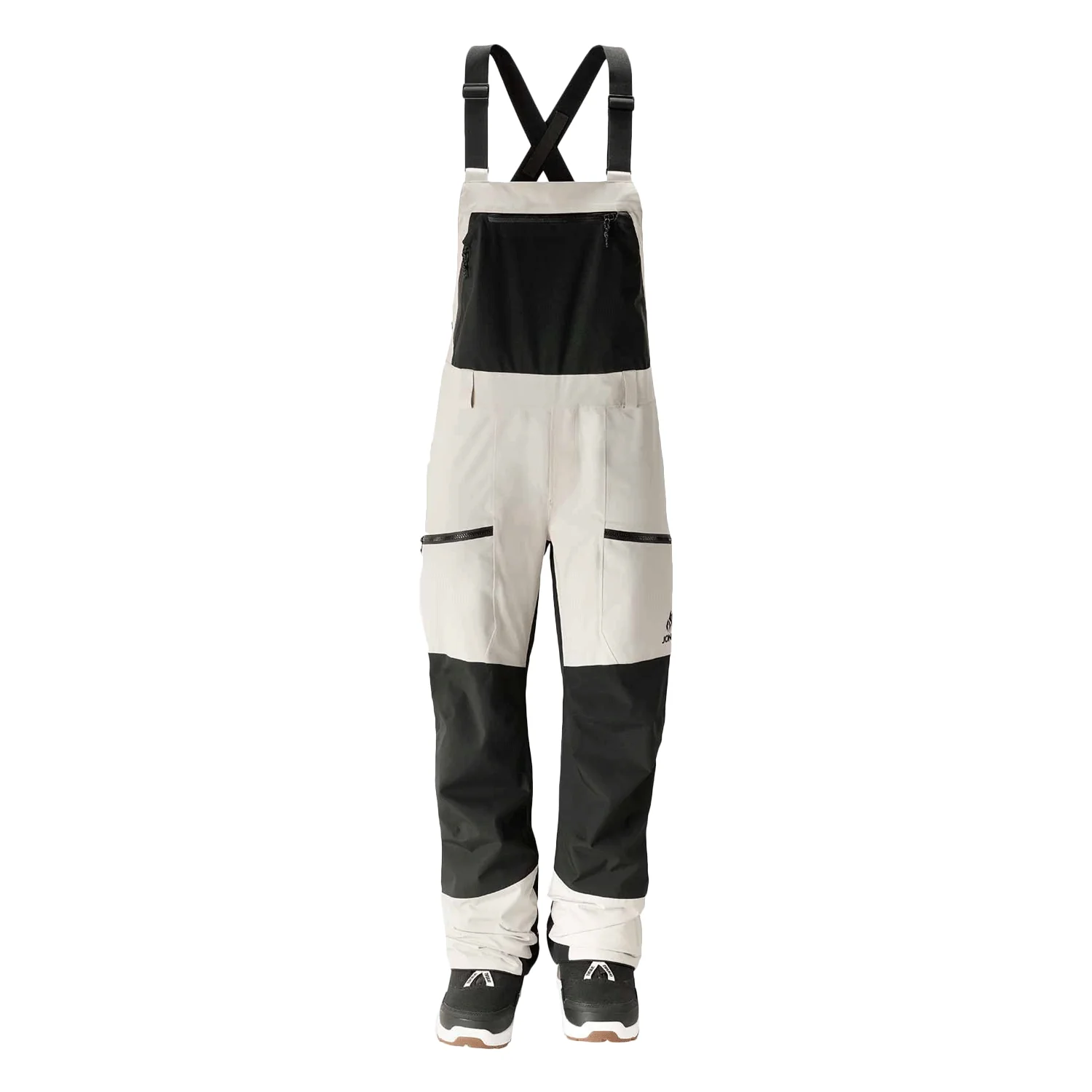 Jones Women's Mtn Surf Recycled Bib Pant 2024 Mineral Grey/Stealth Grey - Image 3