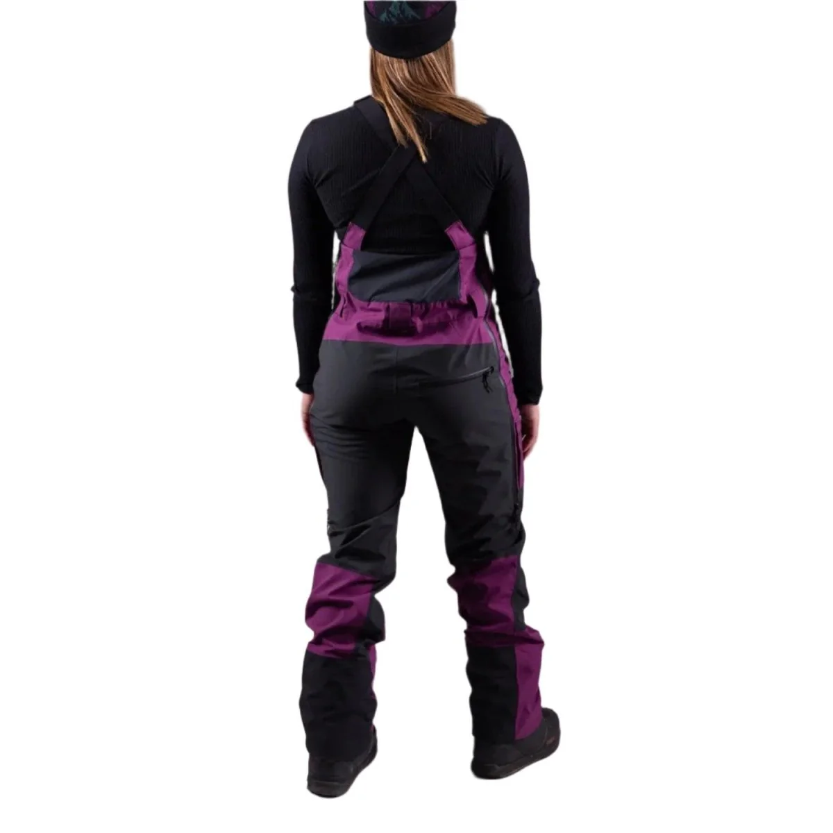 Jones Women's MTN Surf Recycled Bib Pant 2025 Deep Purple - Image 3