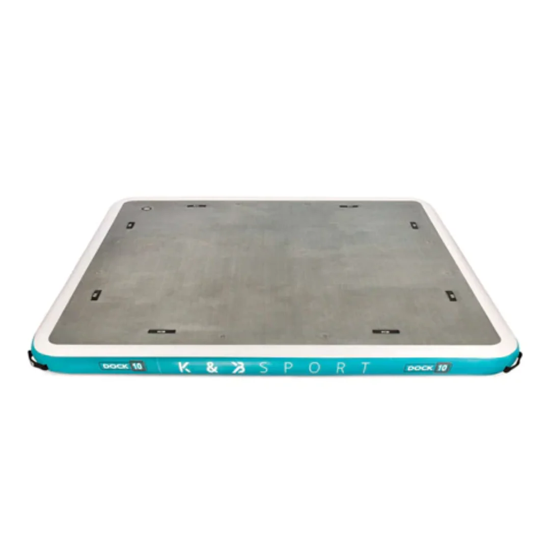 K&B Inflatable Dock 10 x 10 Feet Teal - Image 2