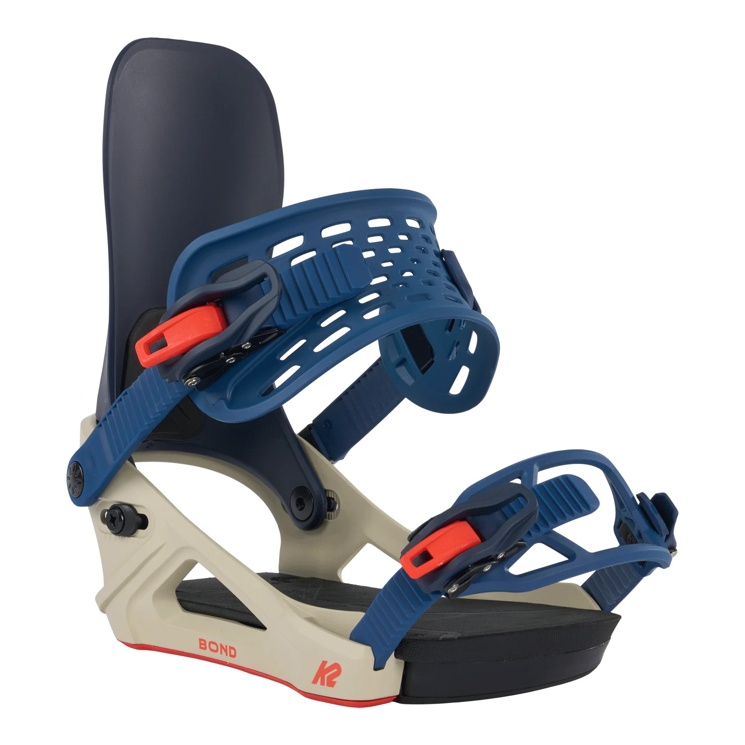 K2 Men's Bond Snowboard Bindings 2024 Tan/Navy - Image 3