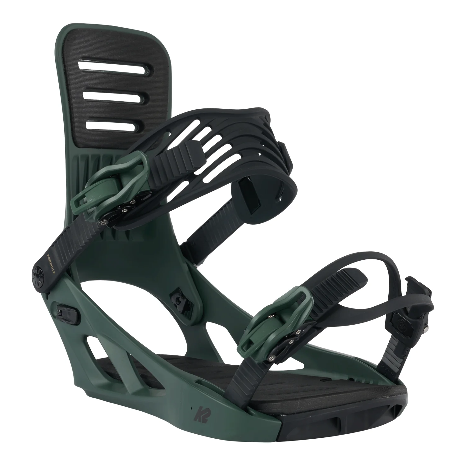 K2 Men's Formula Snowboard Bindings 2024 Deep Green - Image 2