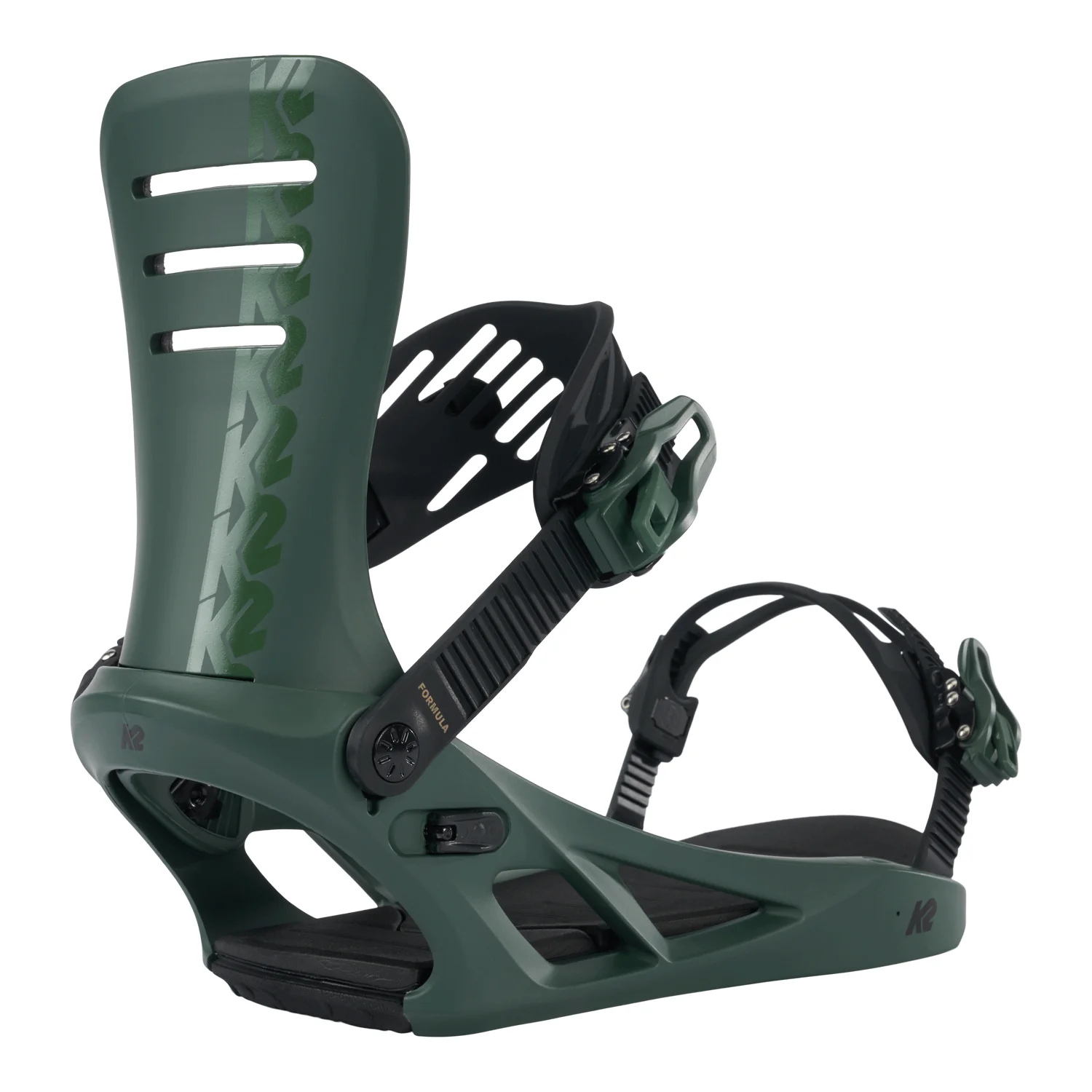 K2 Men's Formula Snowboard Bindings 2024 Deep Green - Image 4