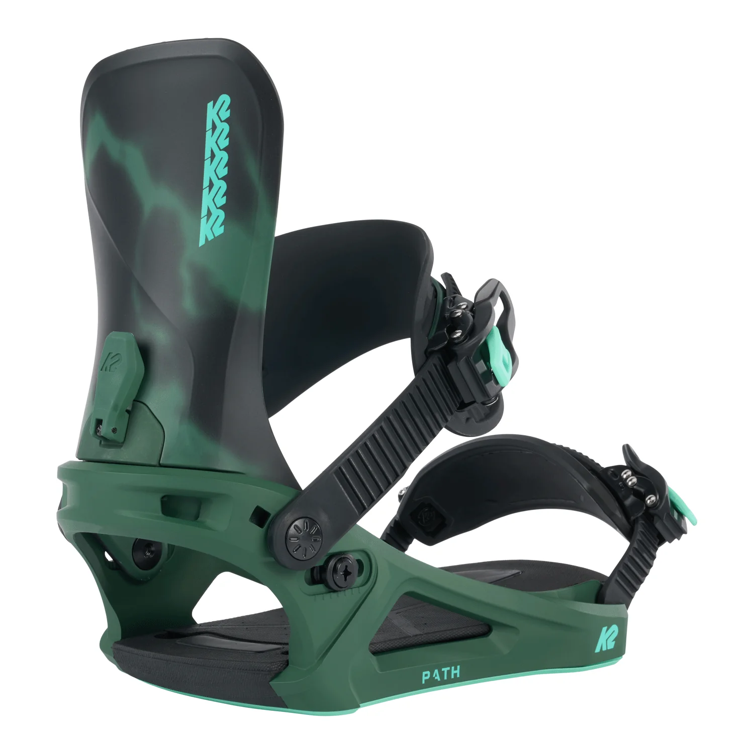 K2 Women's Path Snowboard Bindings 2024 Deep Green - Image 2
