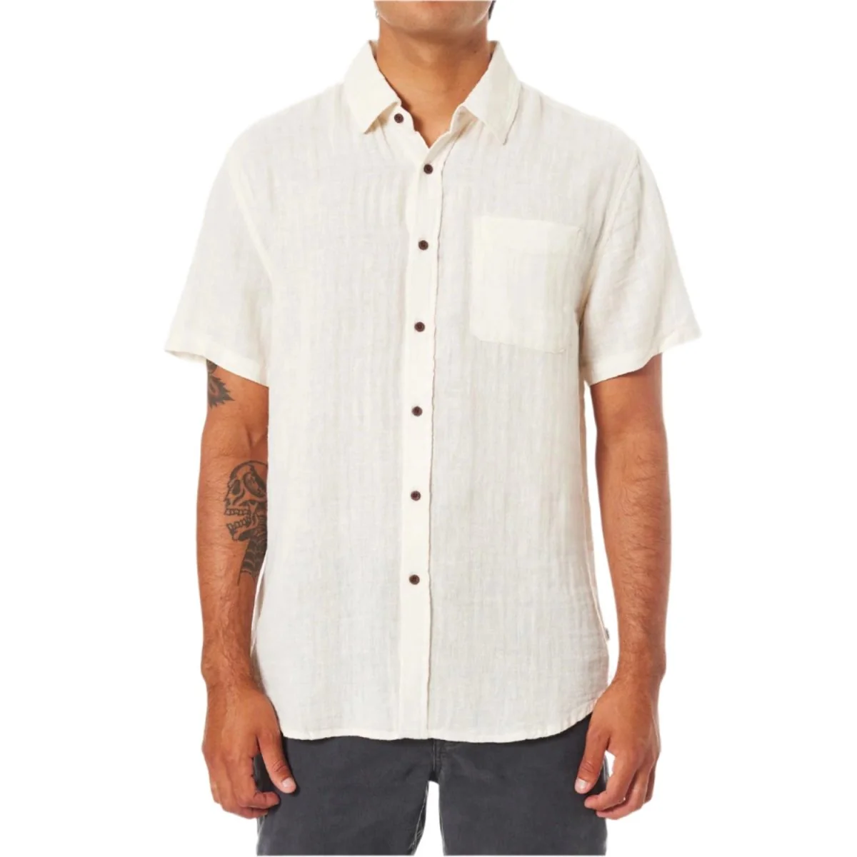 Katin Men's Alan Solid Shirt Vintage White - Image 2