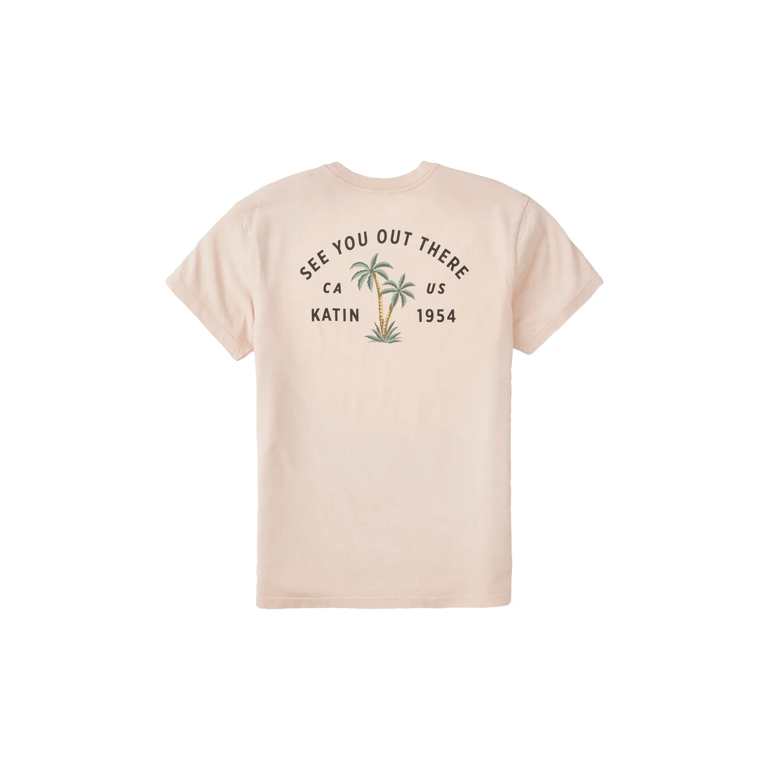 Katin Men's Bermuda T Shirt Pink Sand Wash - Image 3