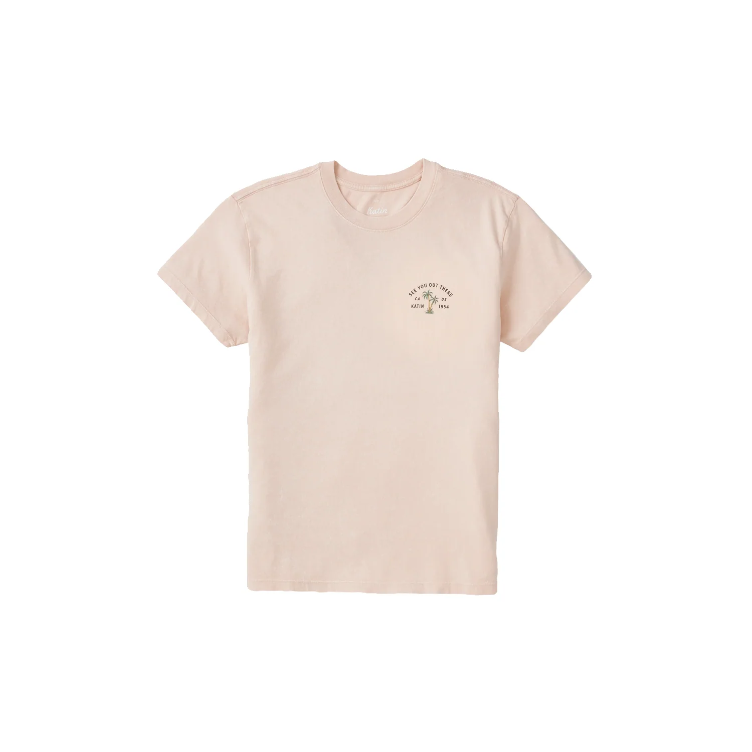 Katin Men's Bermuda T Shirt Pink Sand Wash - Image 4